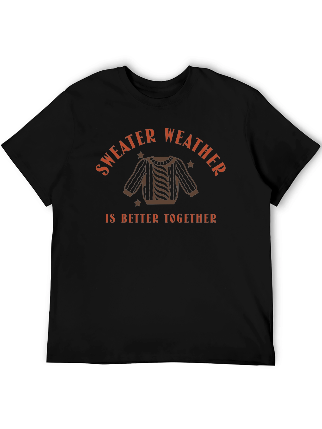 Black Sweater Weather Graphic Tee - Cozy Fall Fashion view 5