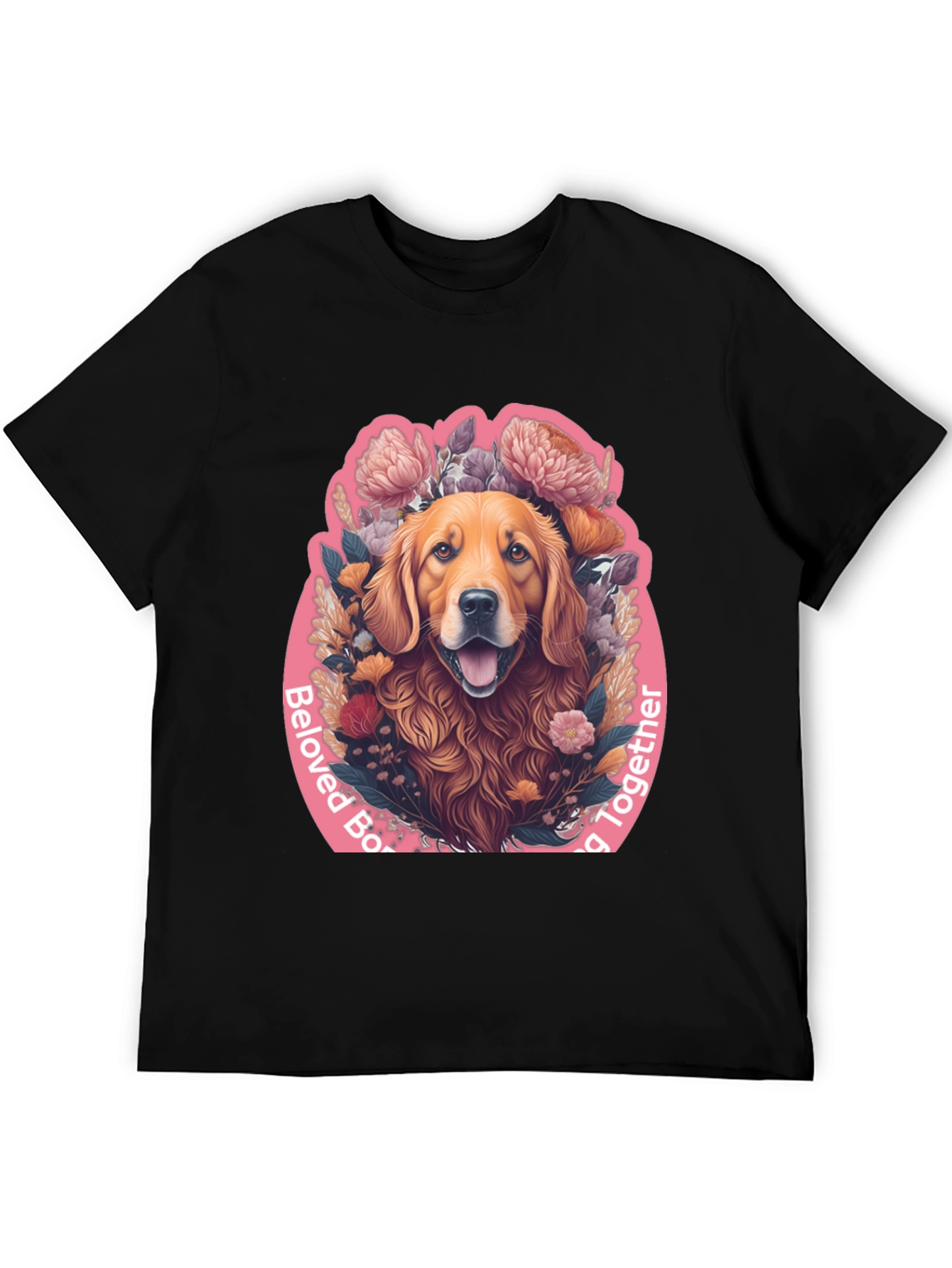 Black Beloved Dog Graphic Tee - Black Cotton Comfort view 5