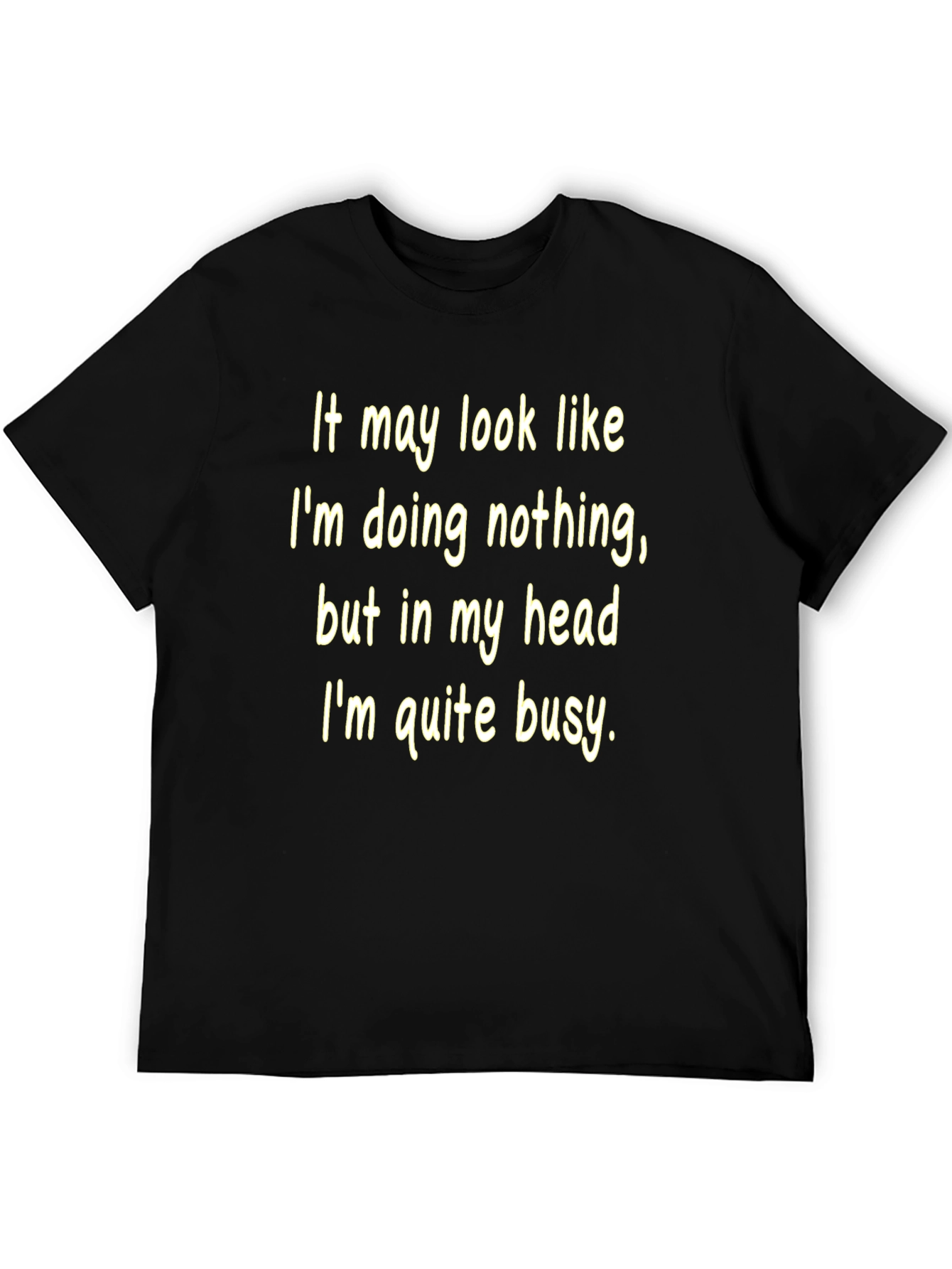 Black Busy Mind Graphic Tee view 5