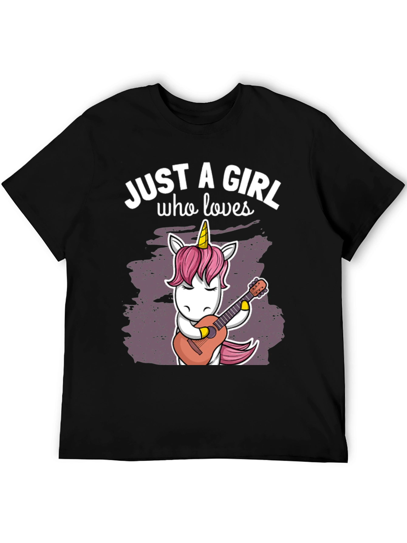 Just a Girl Who Loves Unicorns Guitar T-Shirt - 5