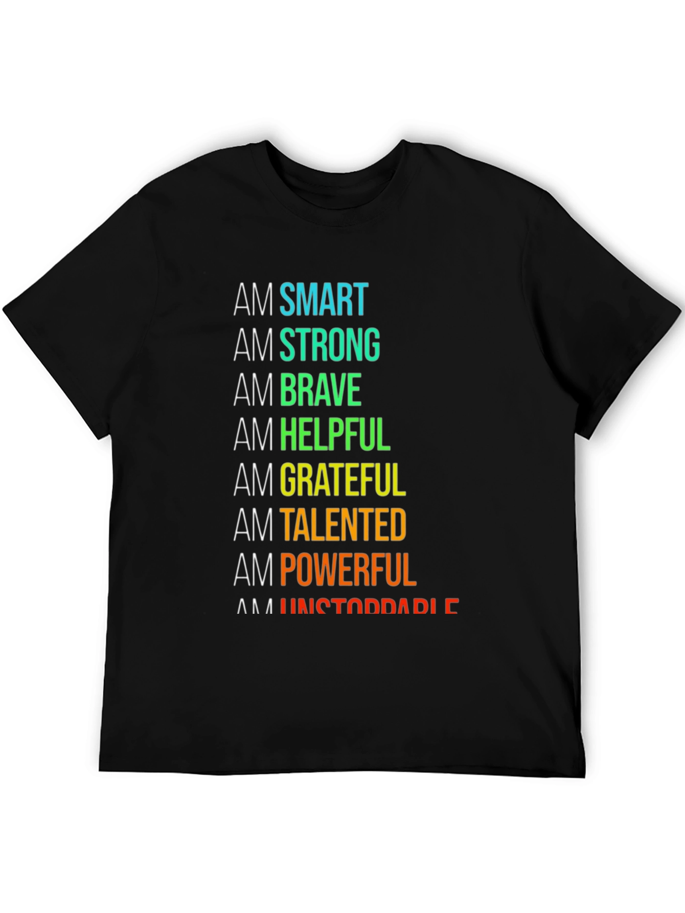 Black Affirmation T-Shirt: Smart, Strong, Brave & More! view 5