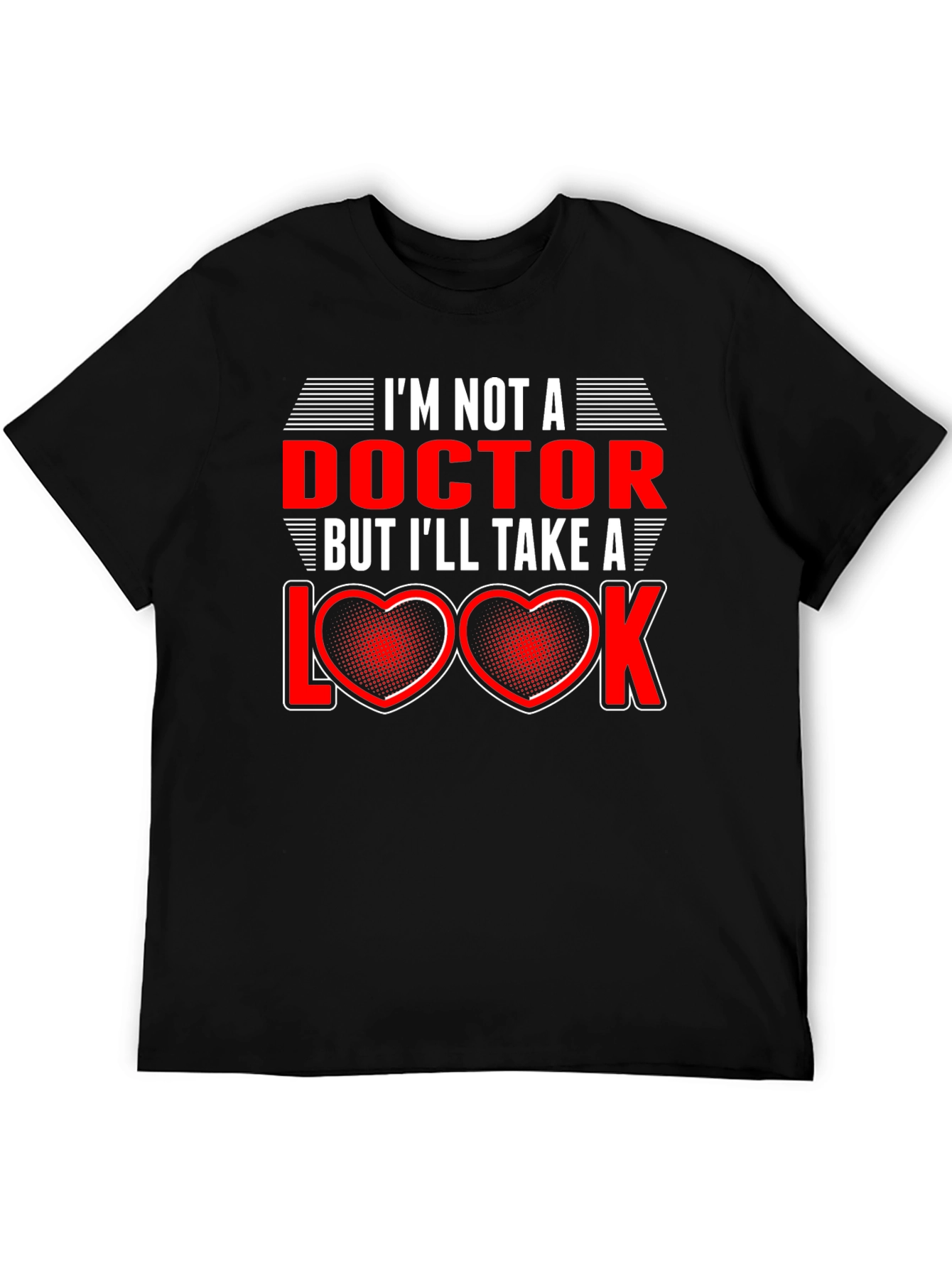 Black Funny Doctor Pun T-Shirt - I'll Take a Look! view 5