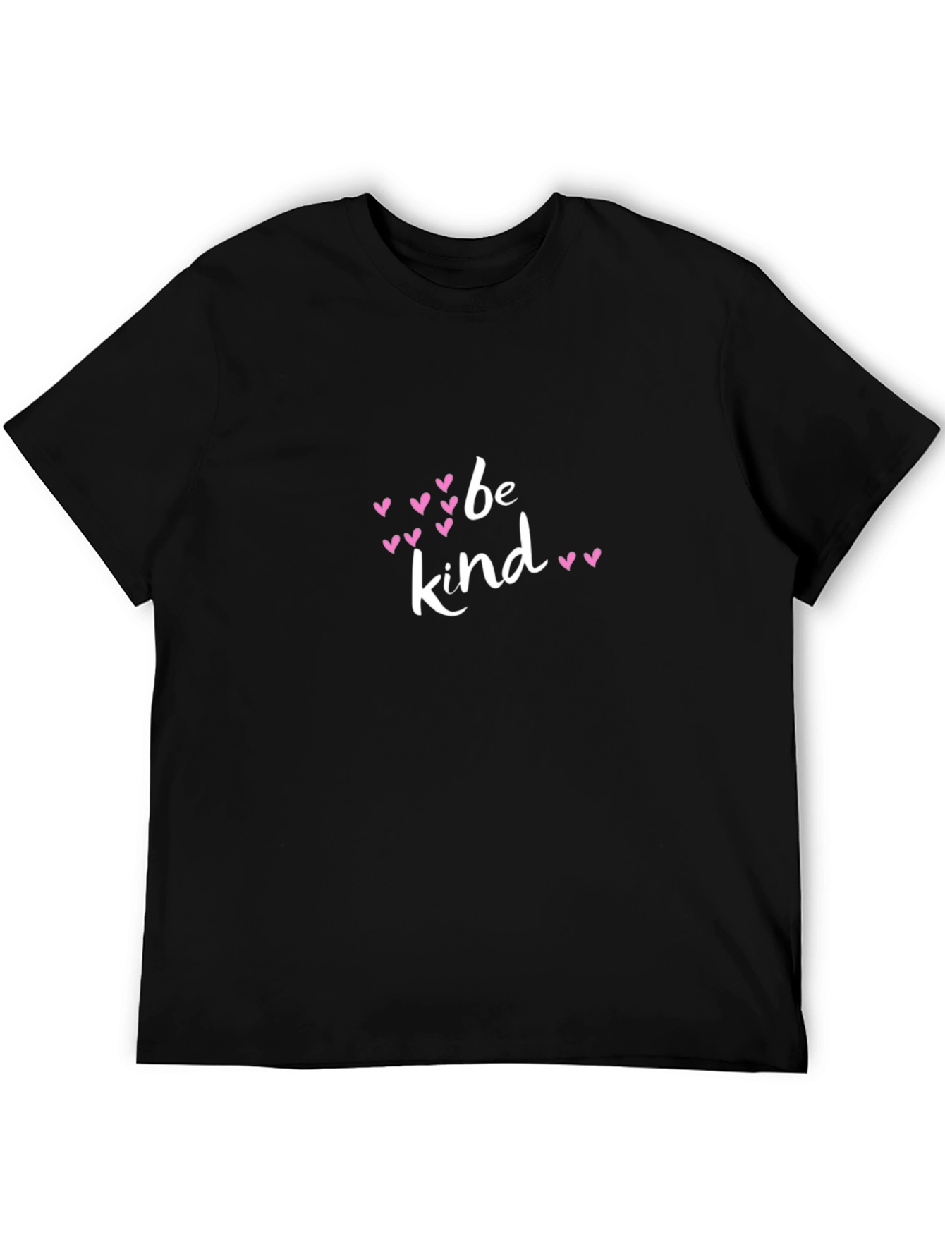 Black Be Kind Heart Graphic Tee - Black view 5