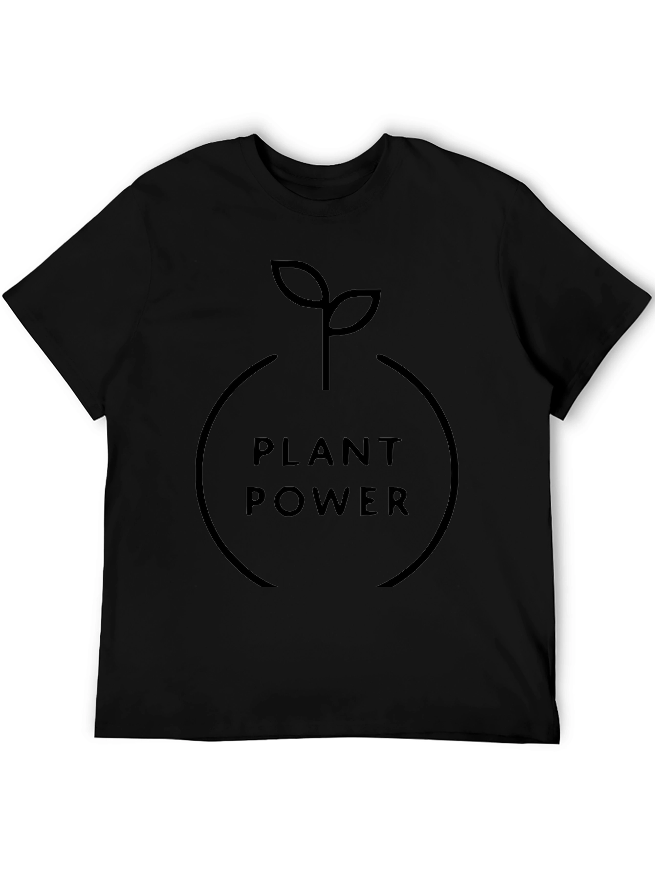 Plant Power Black T-Shirt - Vegan & Eco-Friendly - 5