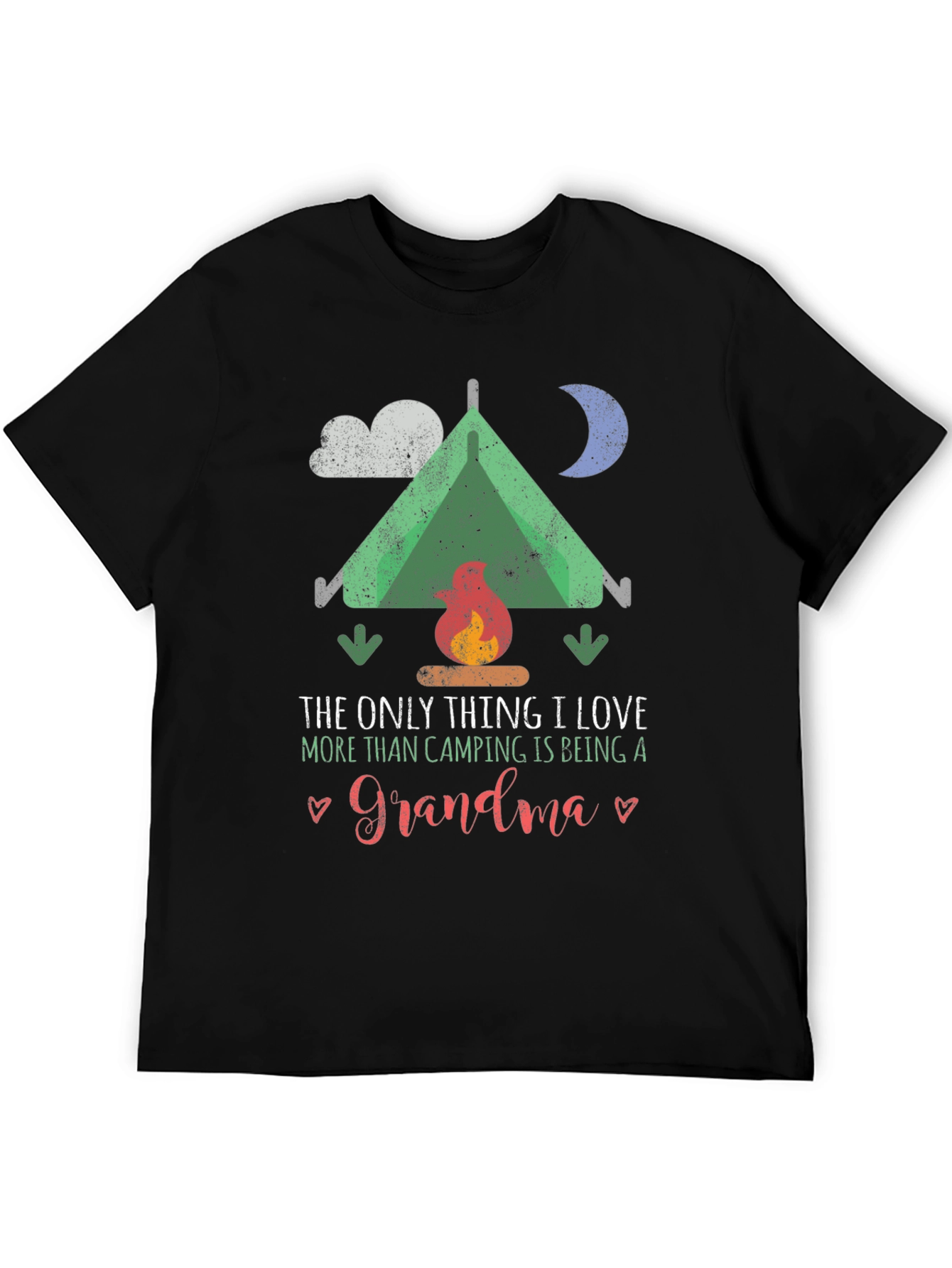 Black Camping Grandma Graphic Tee view 5