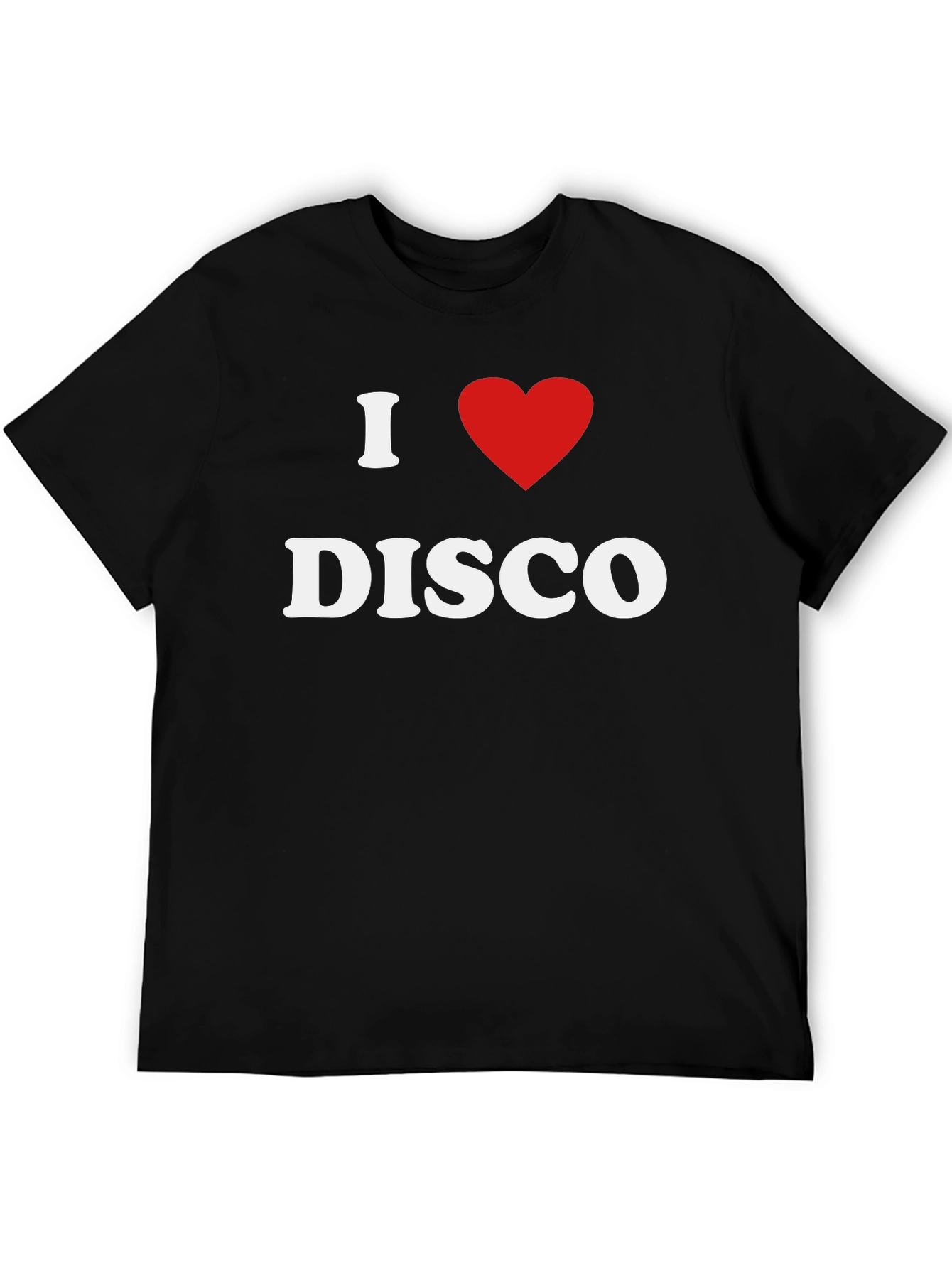 Black I Heart Disco T-Shirt - Retro Party Tee view 5