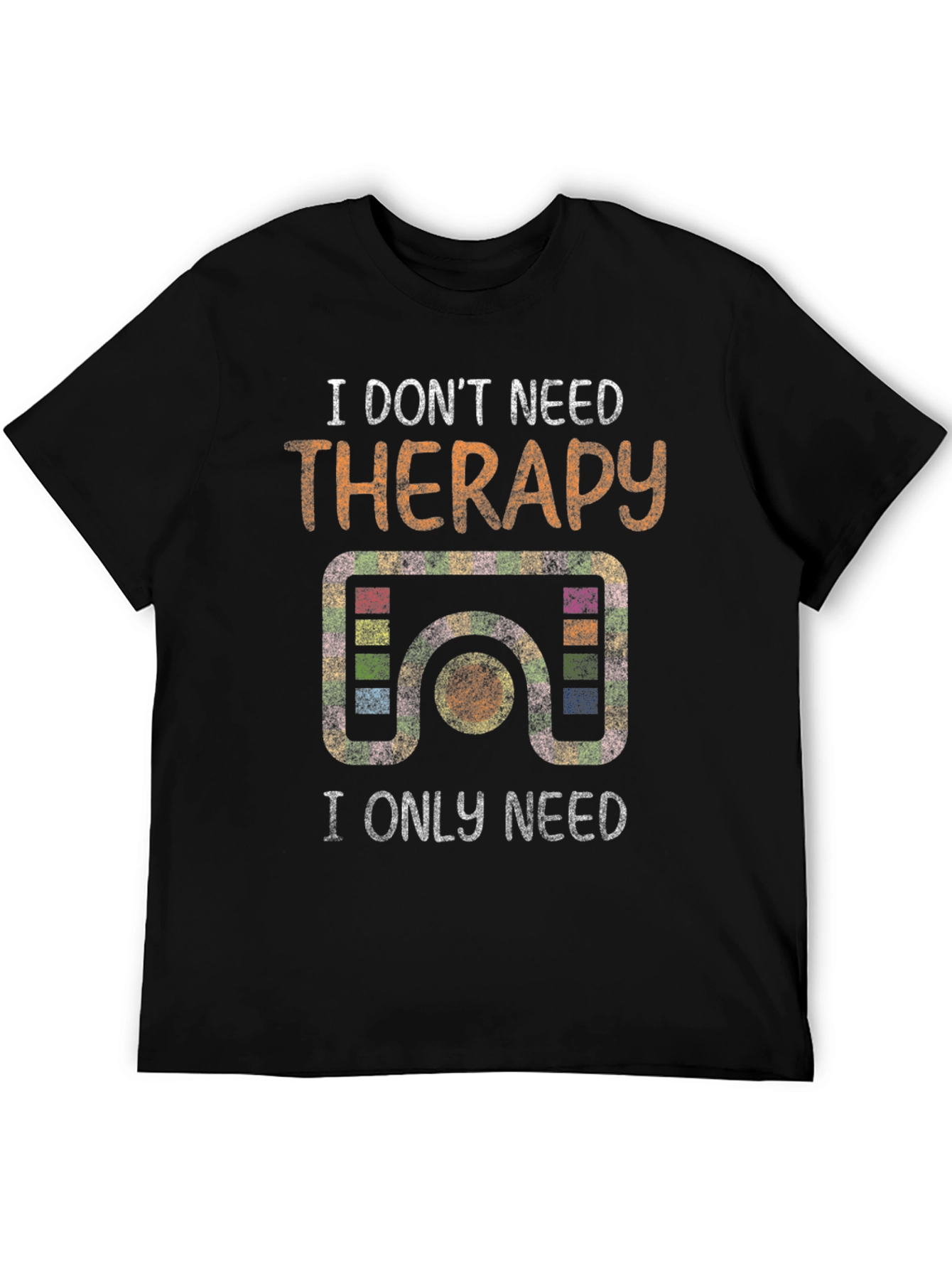 Black I Don't Need Therapy T-Shirt - Pool Lover Tee view 5
