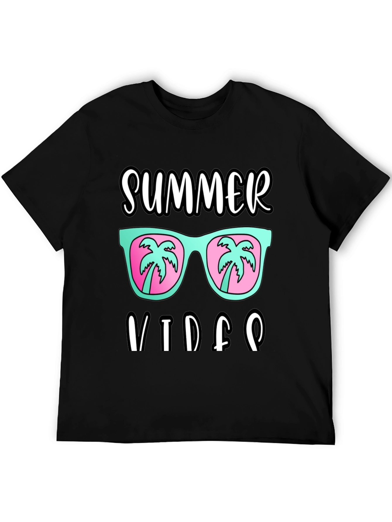 Black Summer Vibes T-Shirt view 5