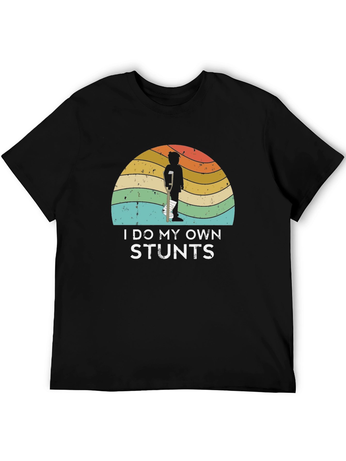 Black I Do My Own Stunts Graphic Tee view 5