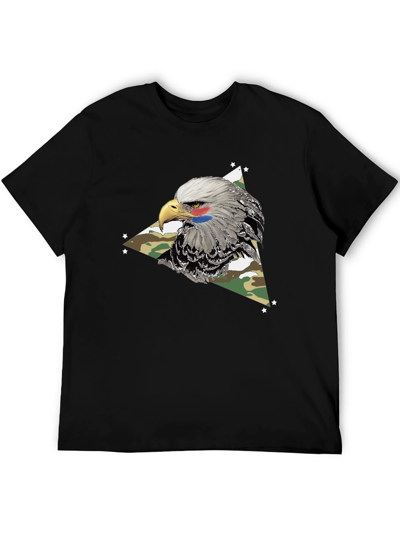 Black Eagle Camo Graphic Tee - Patriotic Style view 5