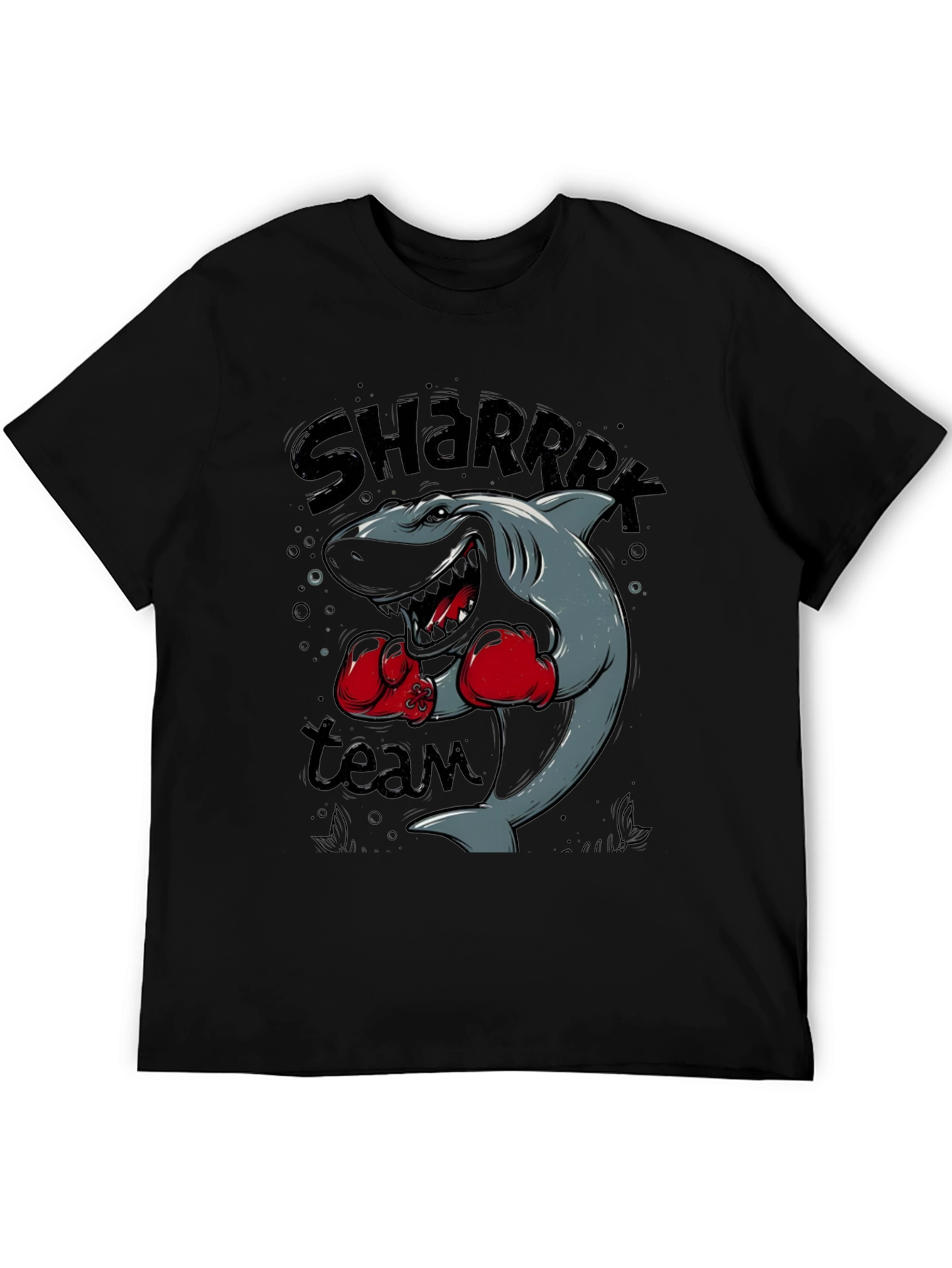Black Shark Boxing Team Graphic Black T-Shirt view 5