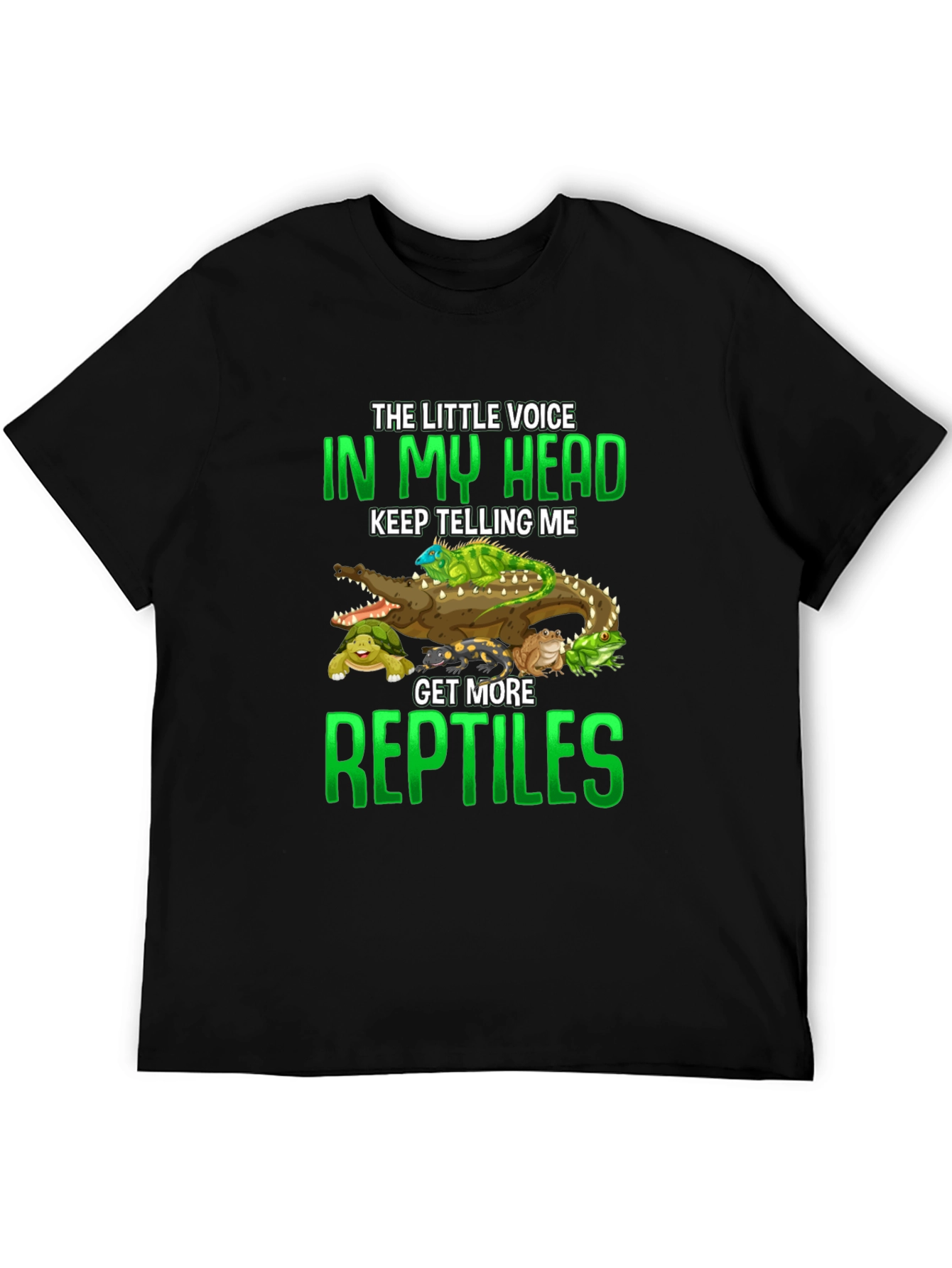 Black Reptiles T-Shirt: Little Voice in My Head view 5