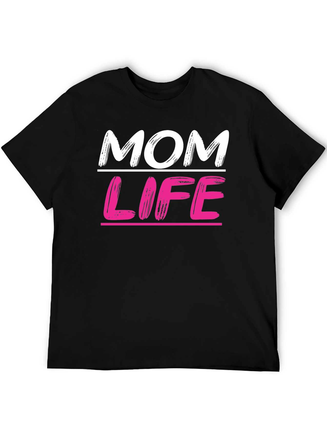 Black Mom Life Graphic Tee - Trendy Casual Top view 5