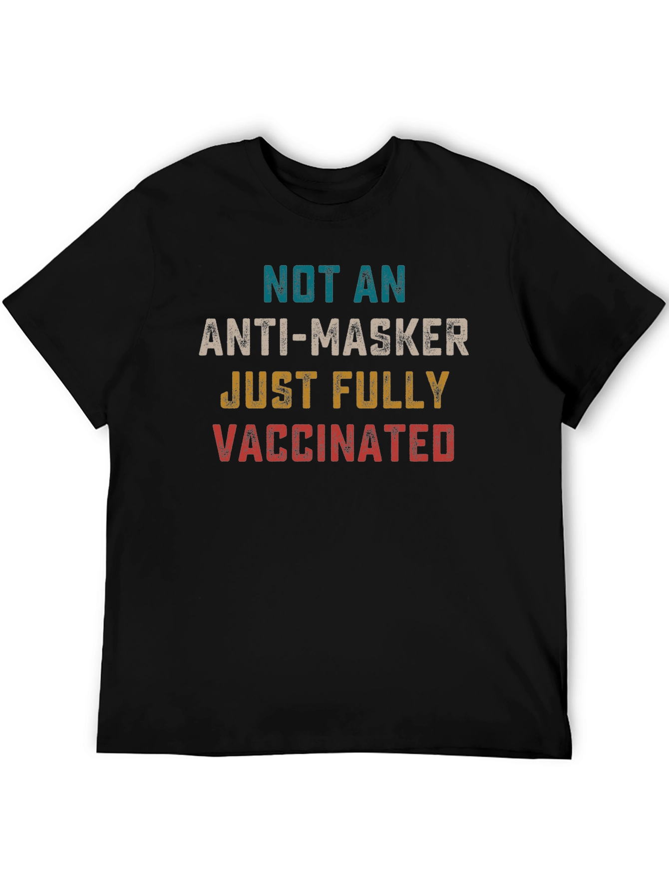 Black Fully Vaccinated Graphic Tee view 5