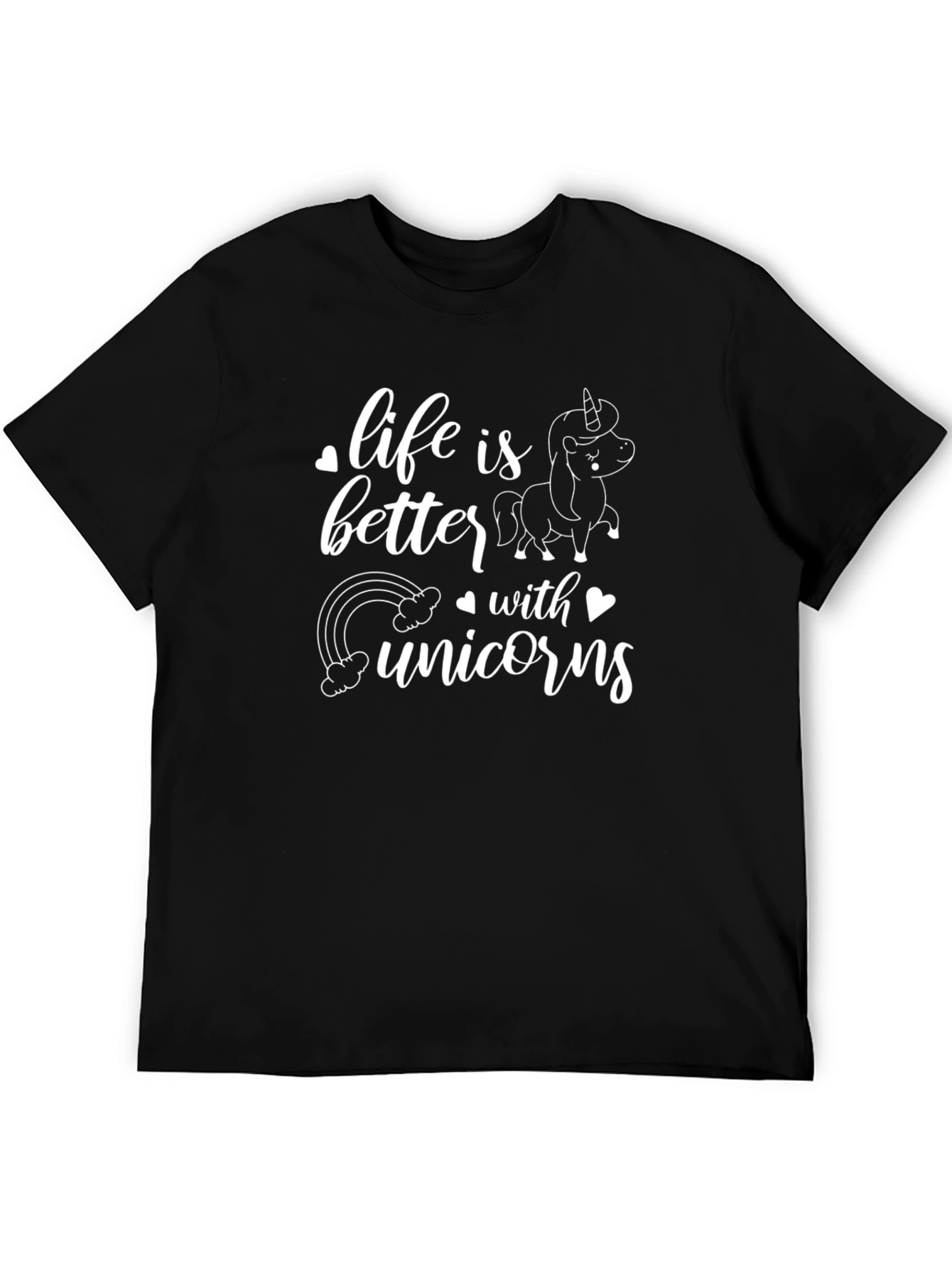 Black Life is Better with Unicorns T-Shirt view 5