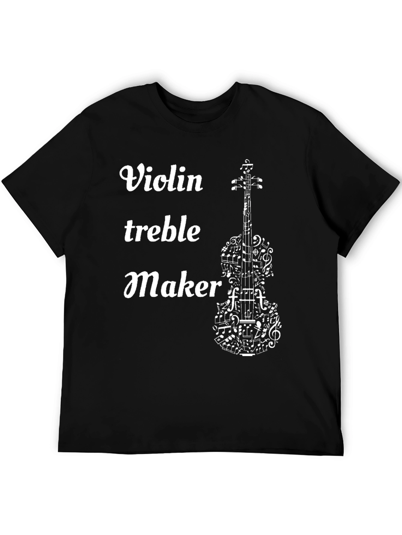 Black Violin Treble Maker T-Shirt view 5