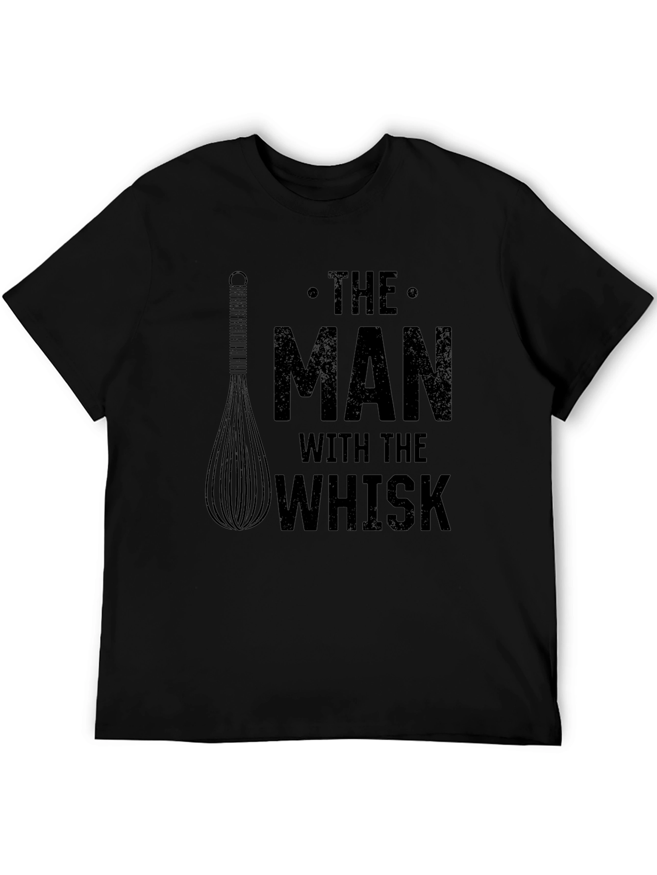 Black The Man With The Whisk Black T-Shirt view 5
