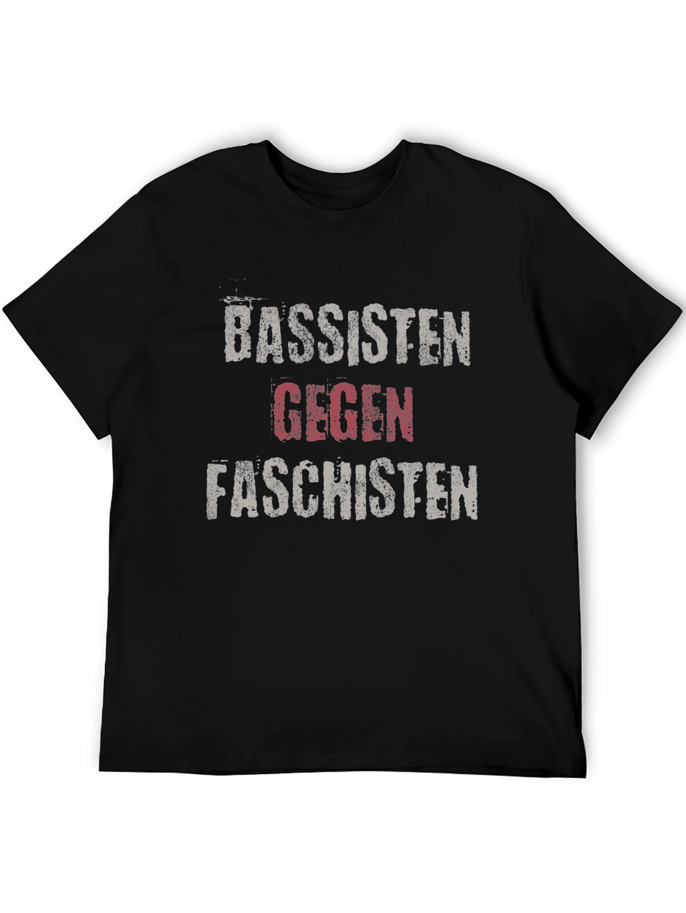 Black Bassisten Gegen Faschisten Anti-Fascist Political T-Shirt view 5