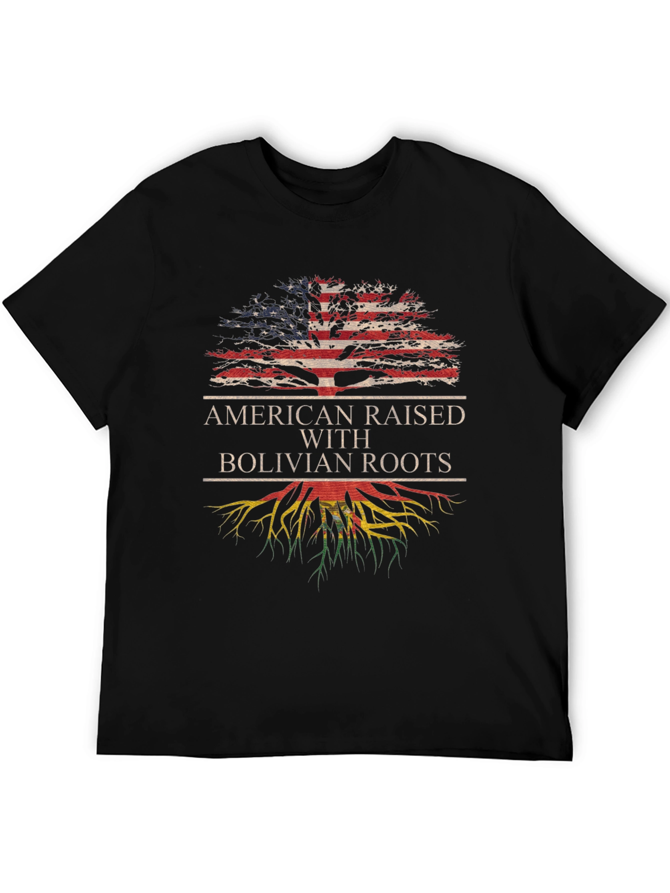 American Raised with Bolivian Roots T-Shirt - 5