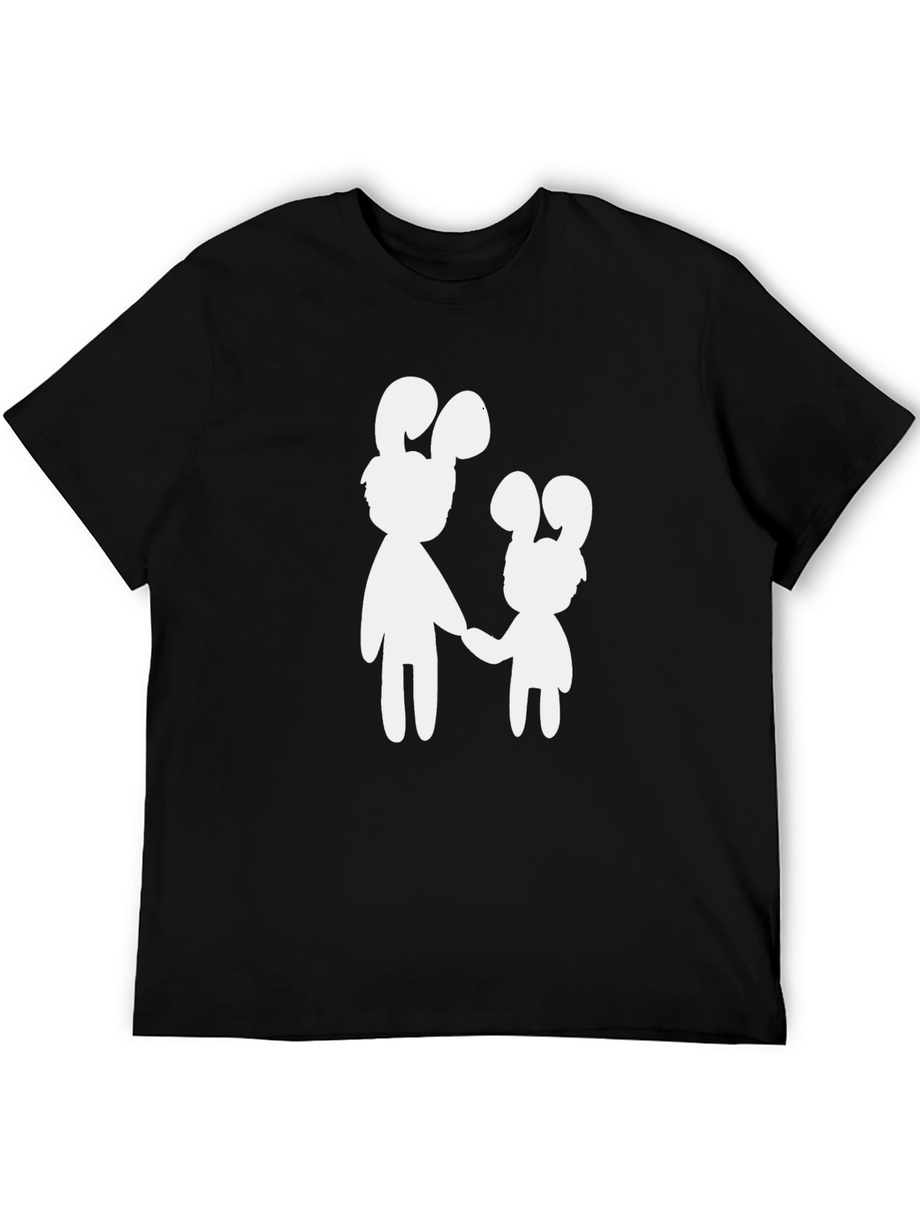 Black Bunny Duo Graphic Tee - Black view 5
