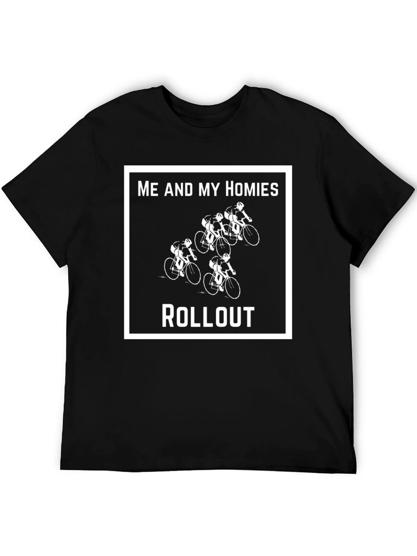 Black Me and My Homies Rollout T-Shirt - Cycling Squad Tee view 5