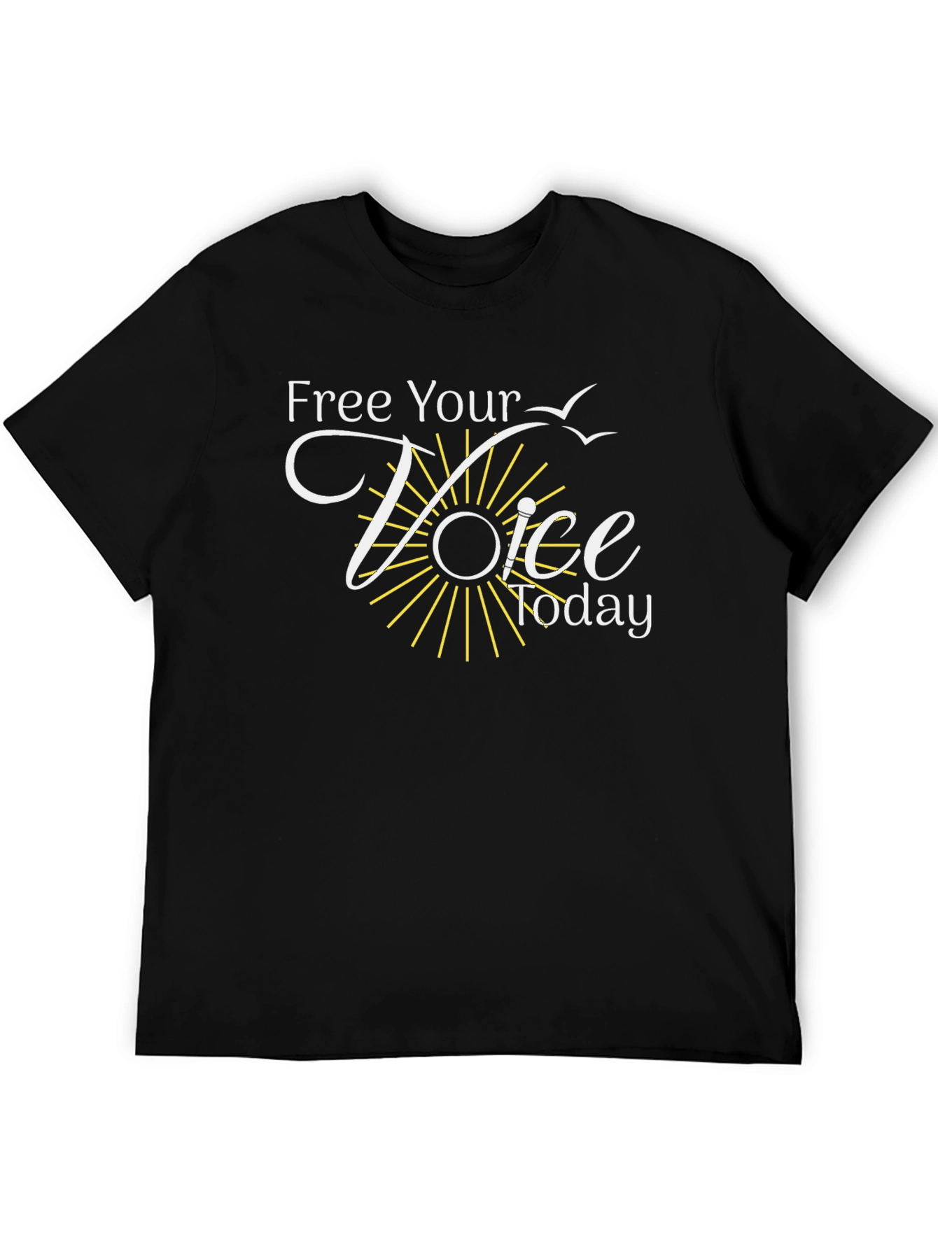 Black Free Your Voice Graphic Tee view 5