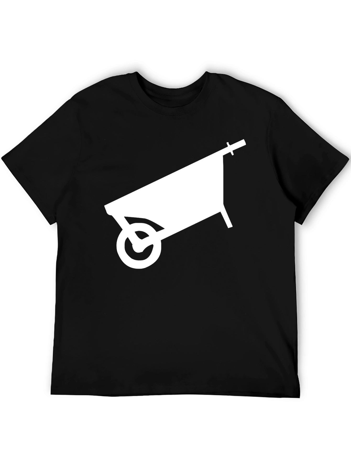 Black Wheelbarrow Graphic Tee - Black Cotton Comfort view 5
