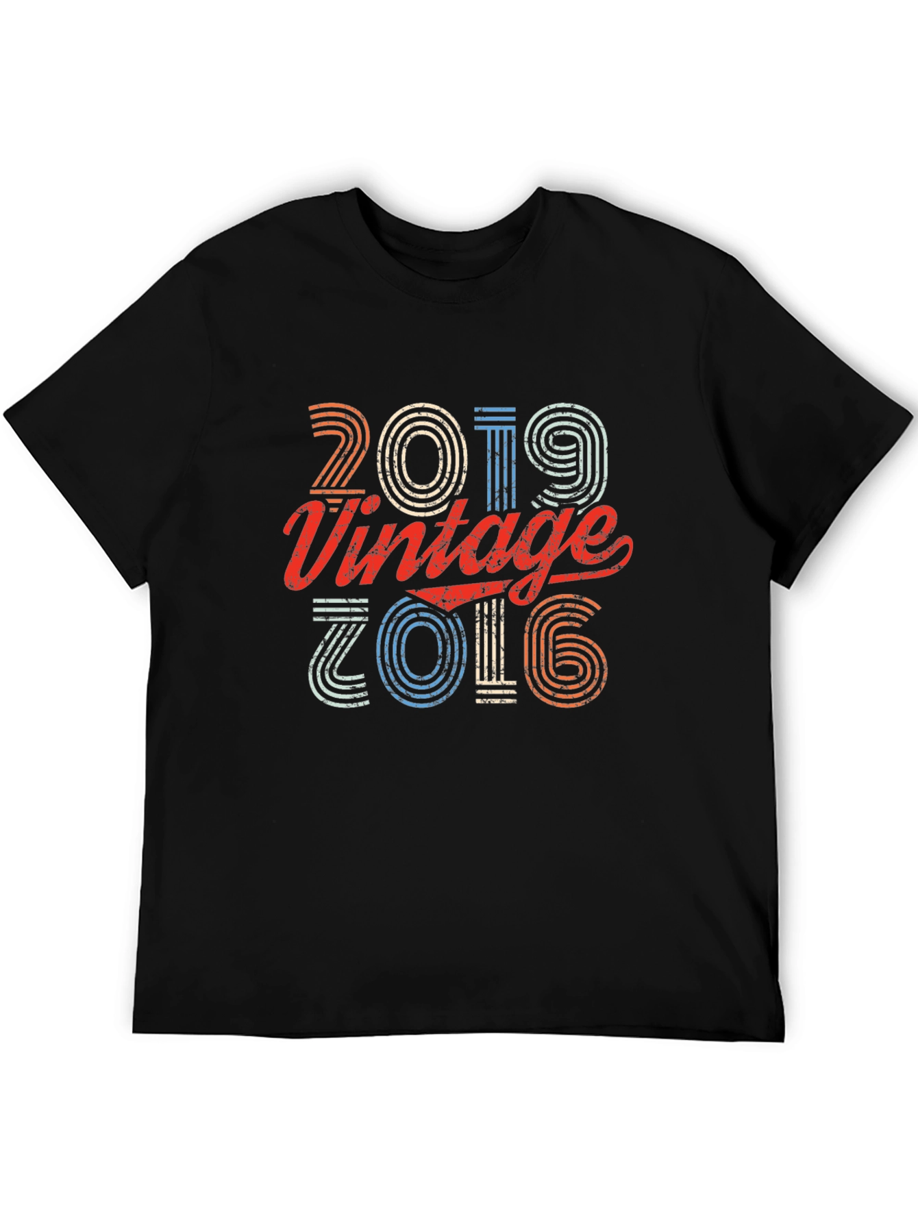 Black Vintage 2019 T-Shirt - Retro Birthday Gift view 5
