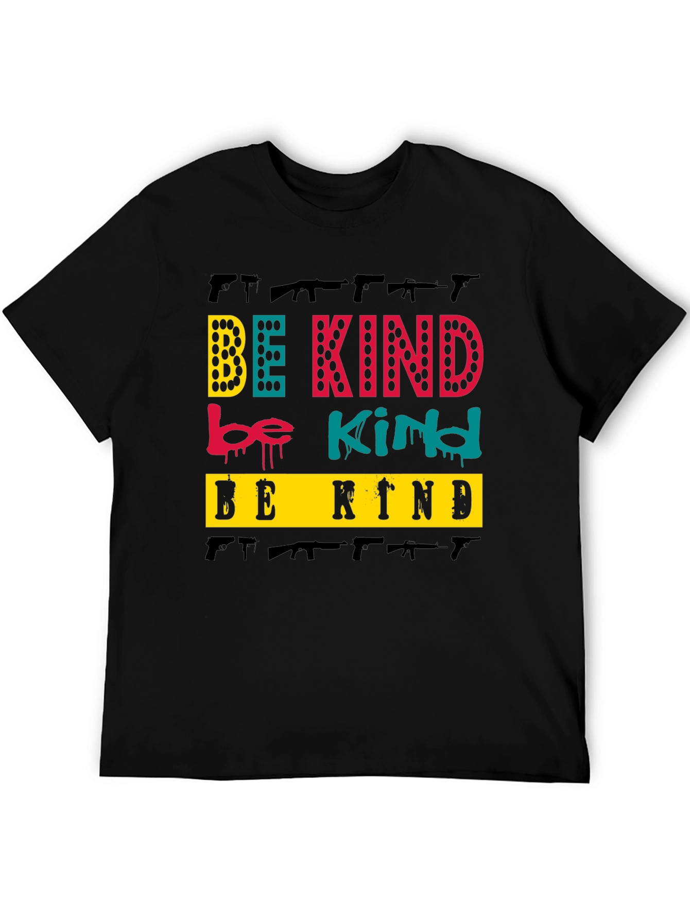 Black Be Kind T-Shirt Graphic Tee view 5