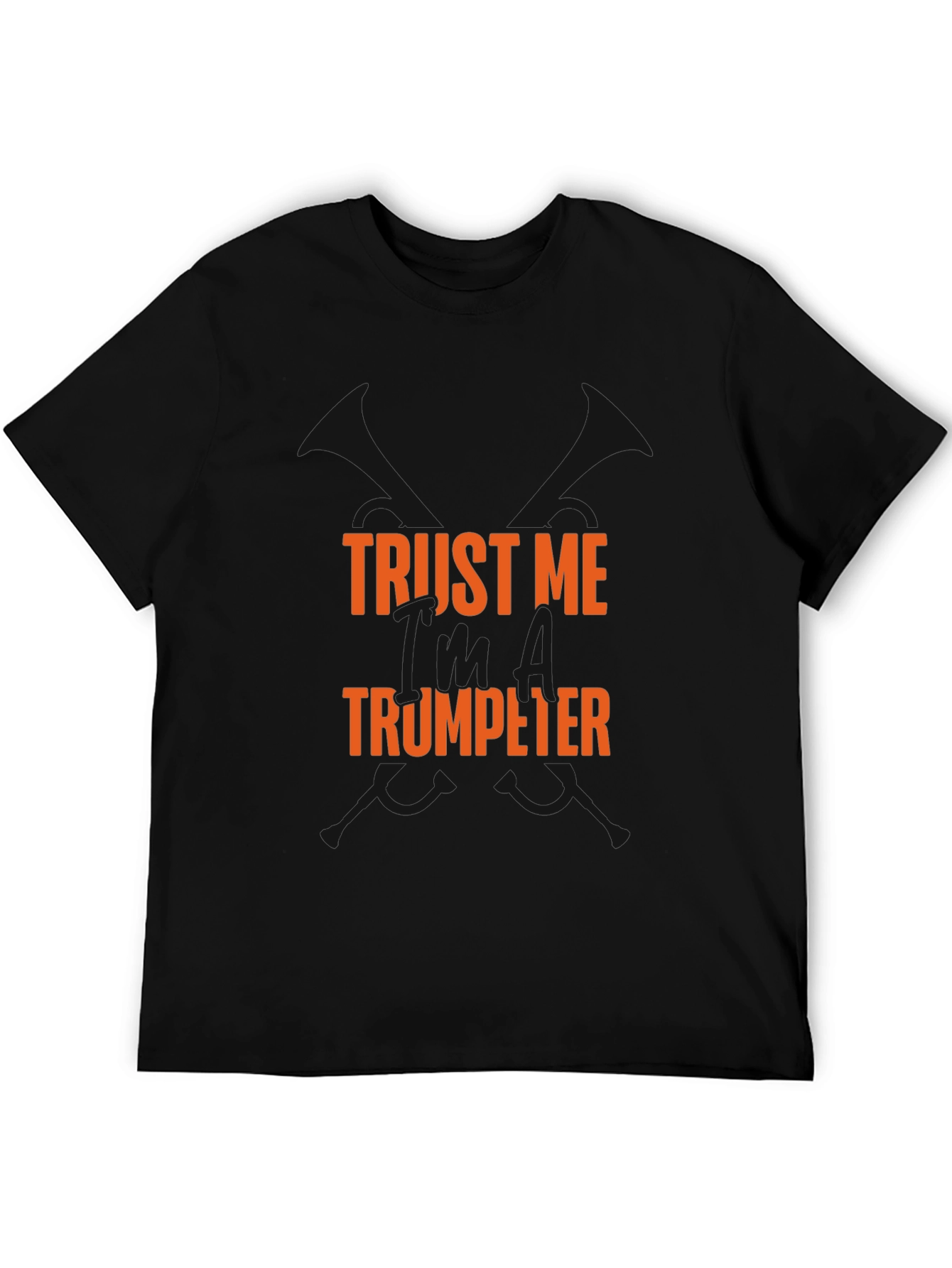 Black Trust Me Trumpeter T-Shirt view 5