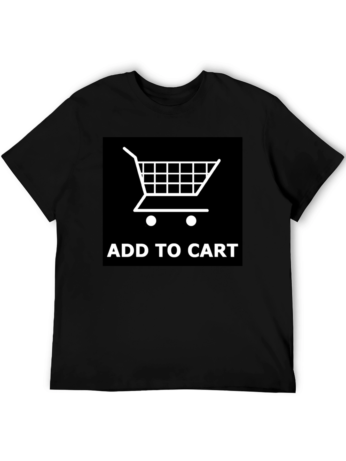 Add to Cart Graphic Tee - Shopping Cart Design - 5
