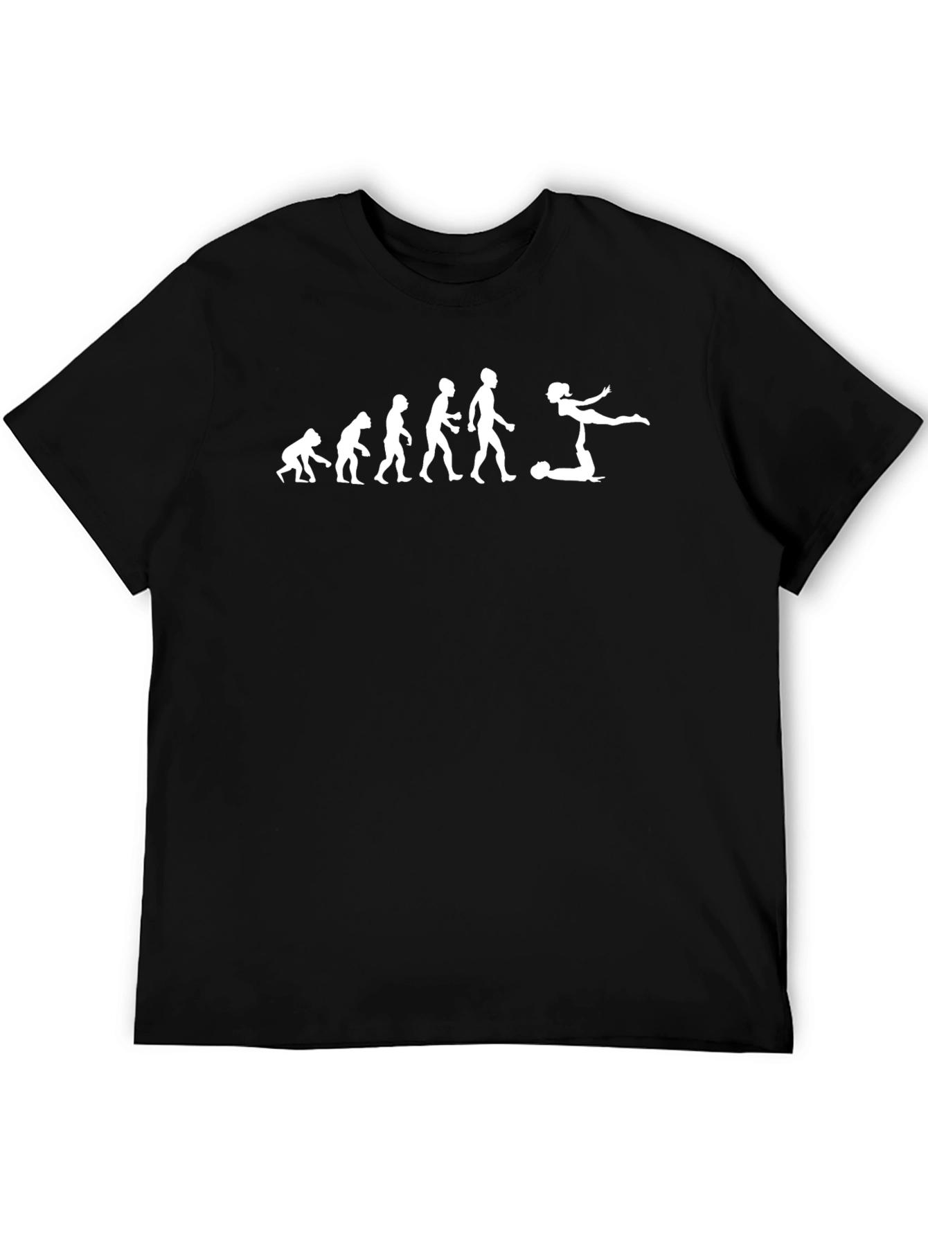 Black Evolution of Acro T-Shirt - Black Cotton Blend view 5