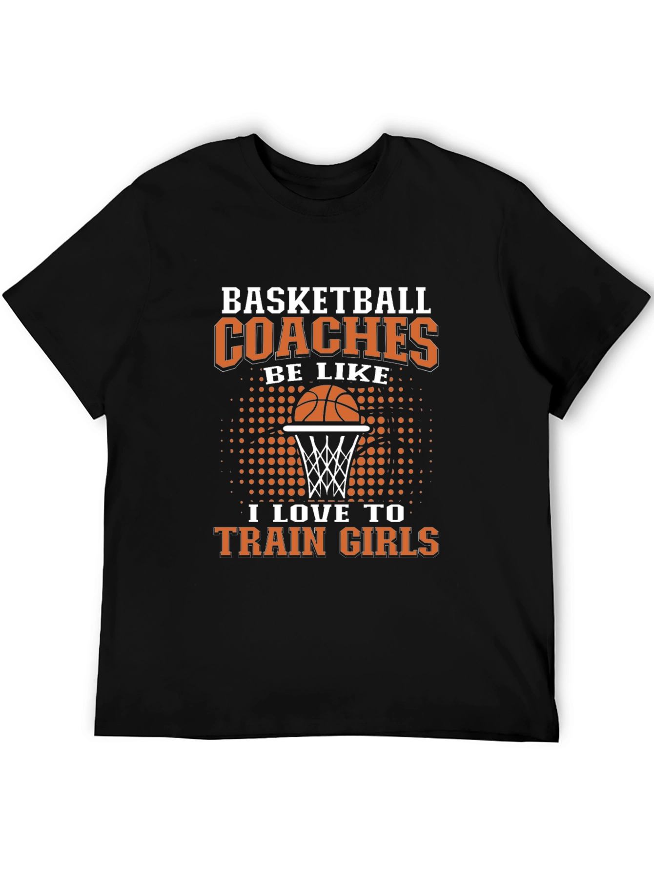 Black Basketball Coaches T-Shirt view 5