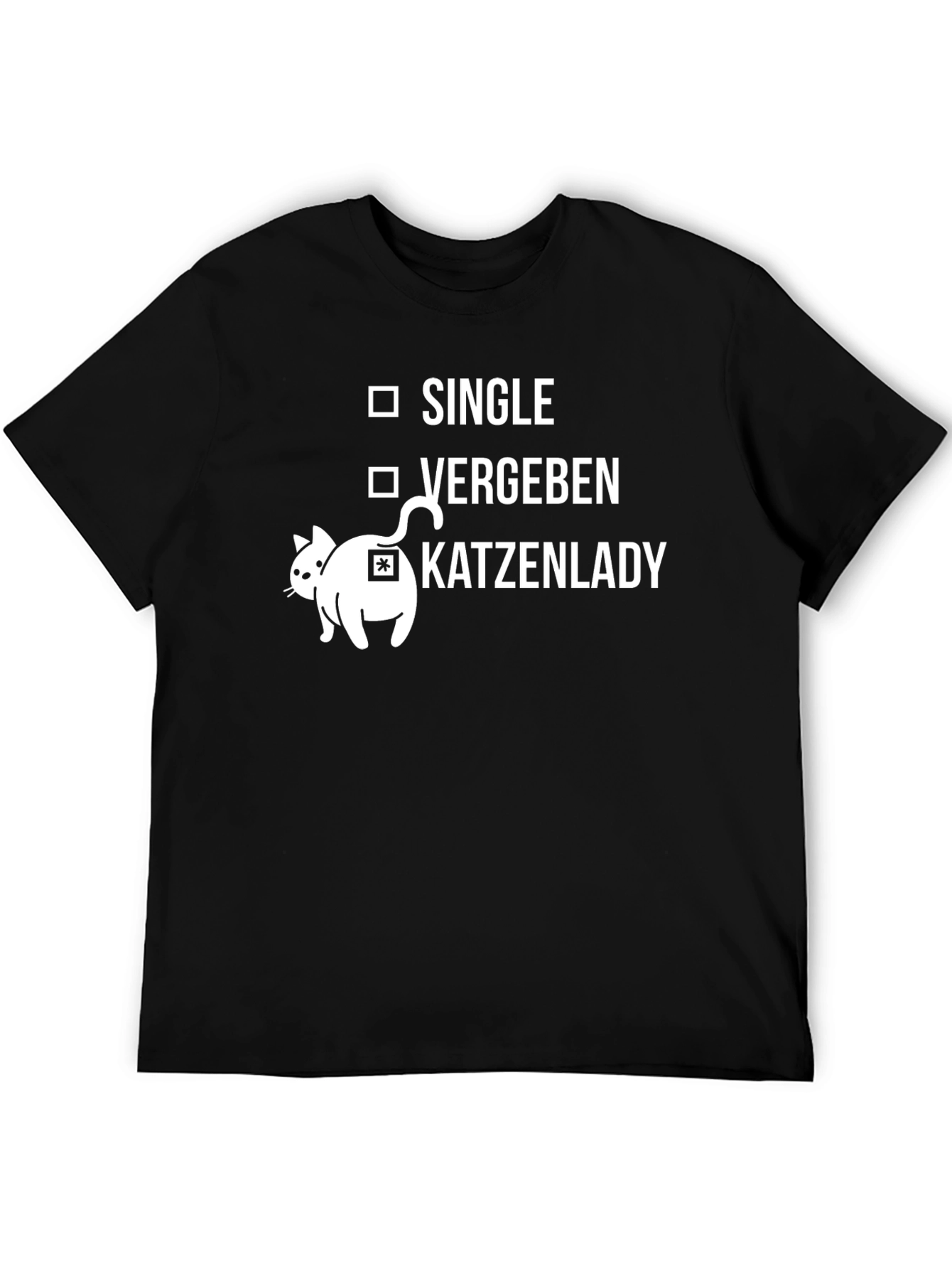 Black Single, Vergeben, Katzenlady T-Shirt view 5