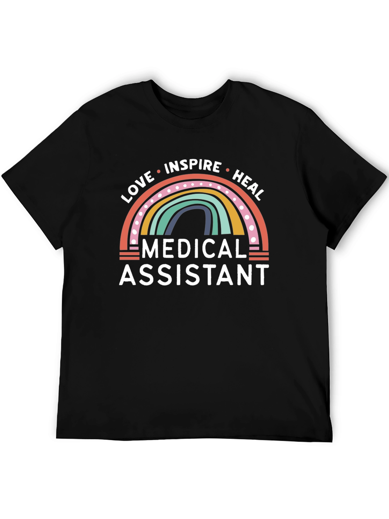 Medical Assistant Rainbow Graphic T-Shirt - 5