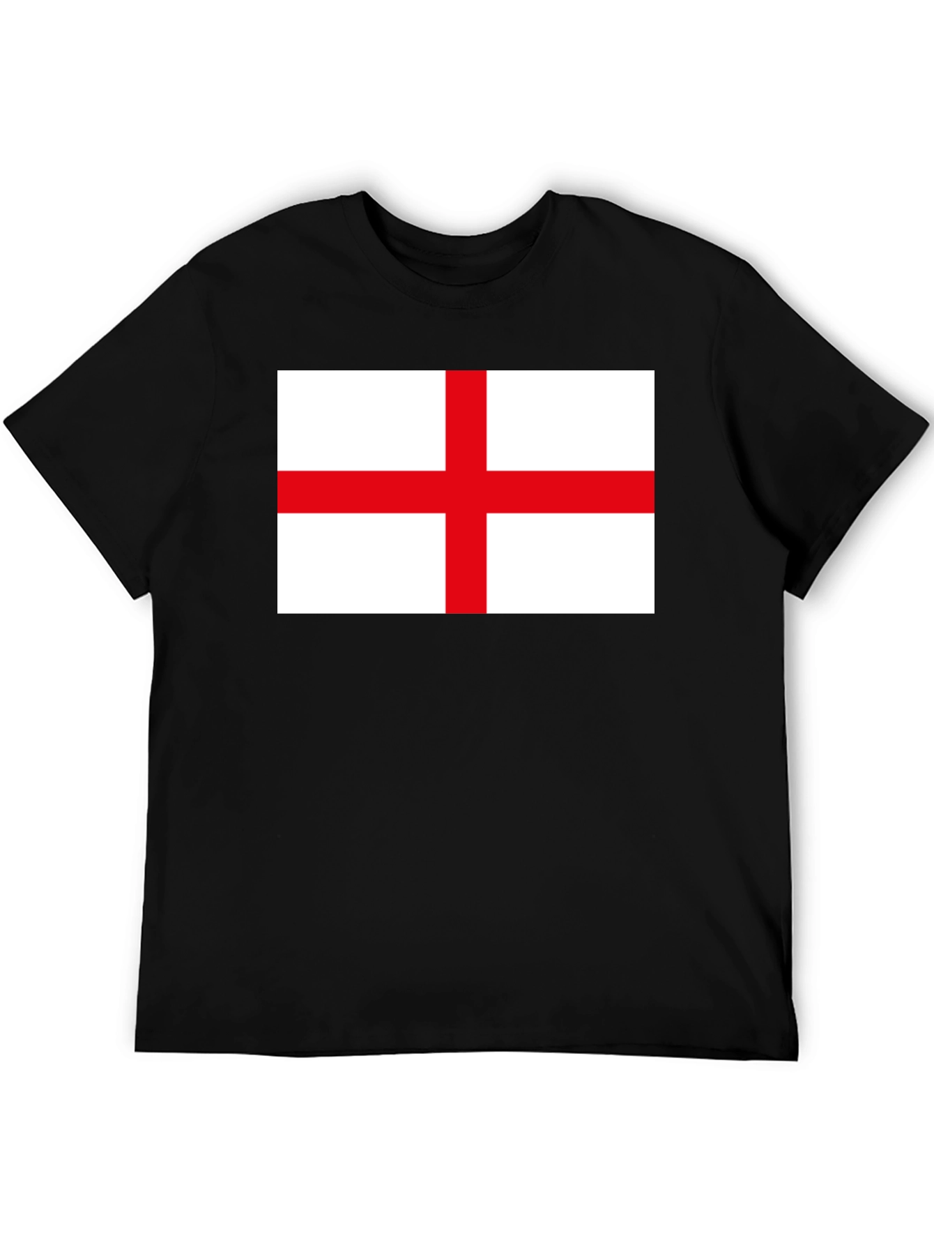Black England Flag Graphic T-Shirt - Black view 5
