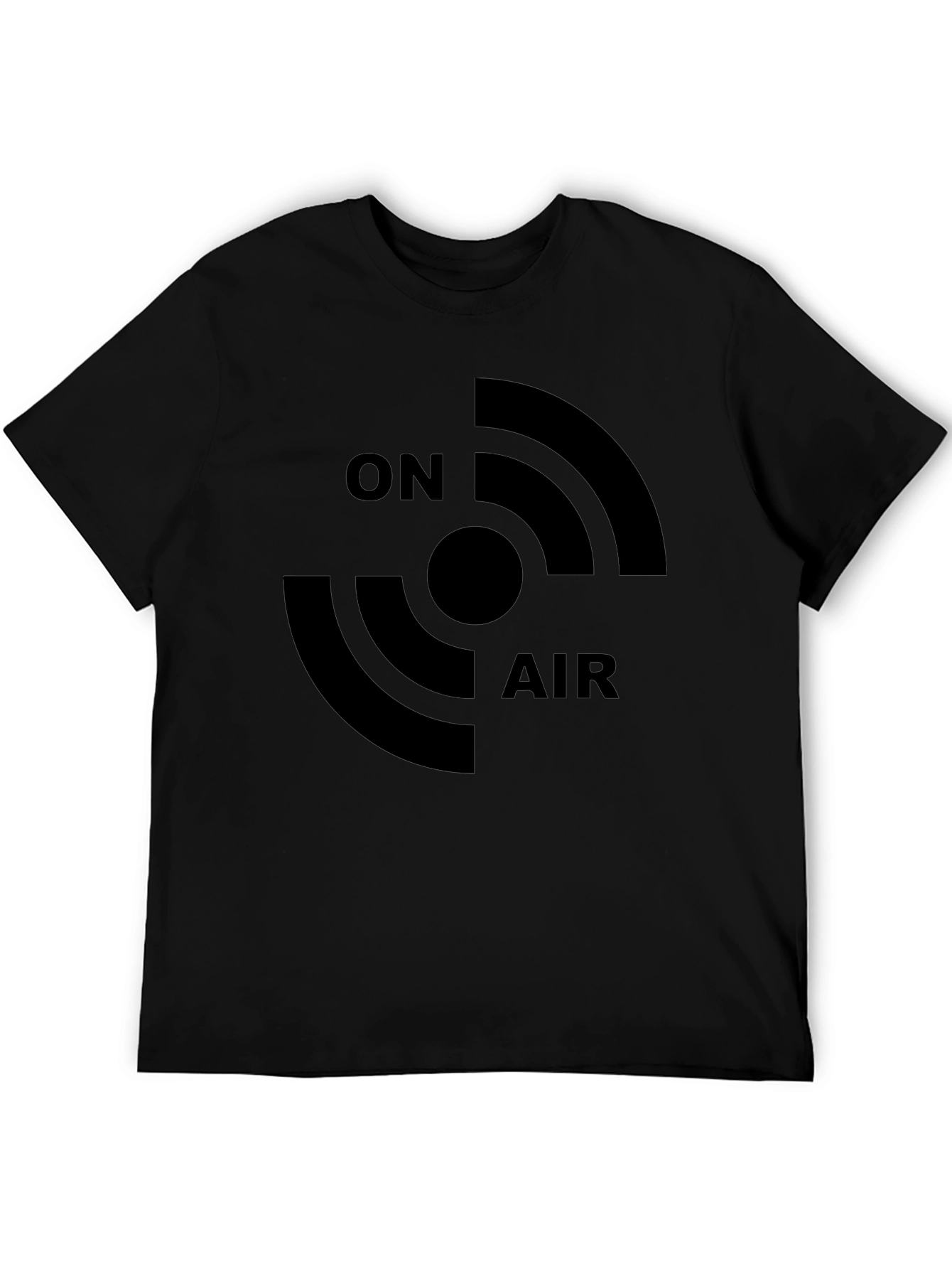 Black On Air Black Graphic T-Shirt view 5