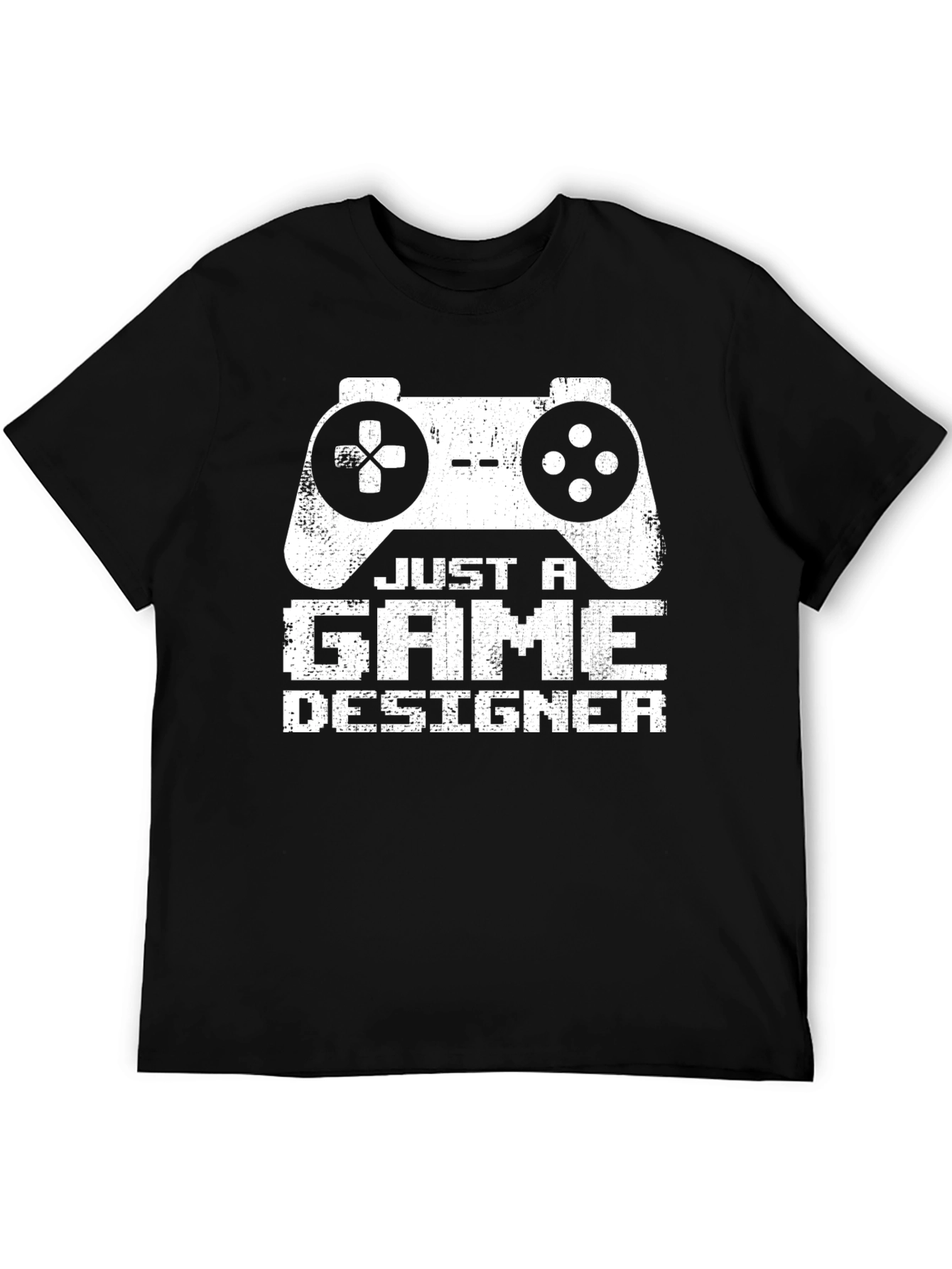 Black Just A Game Designer T-Shirt - Gamer Apparel view 5