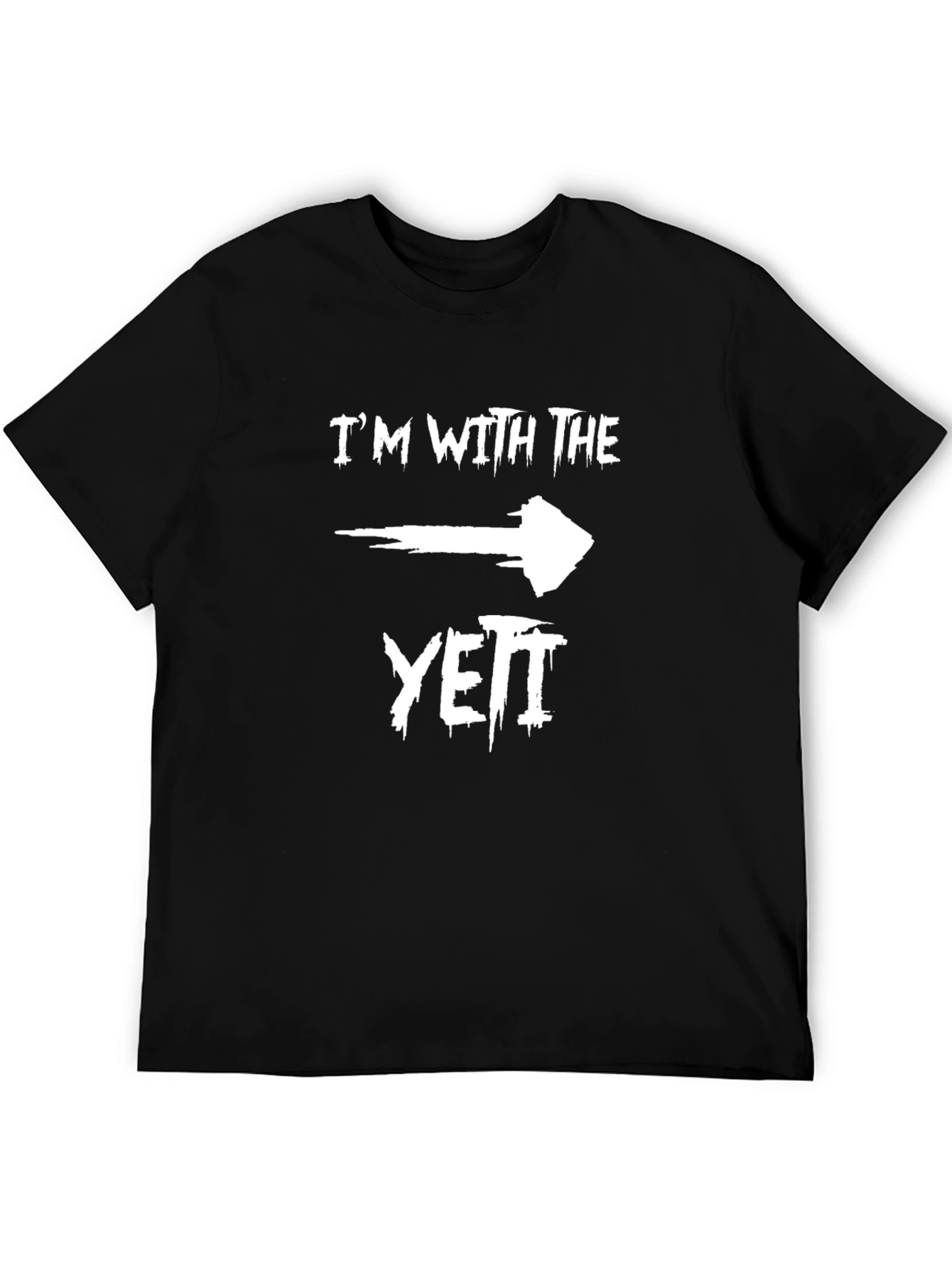 Black I'm With The Yeti Black Graphic Tee view 5