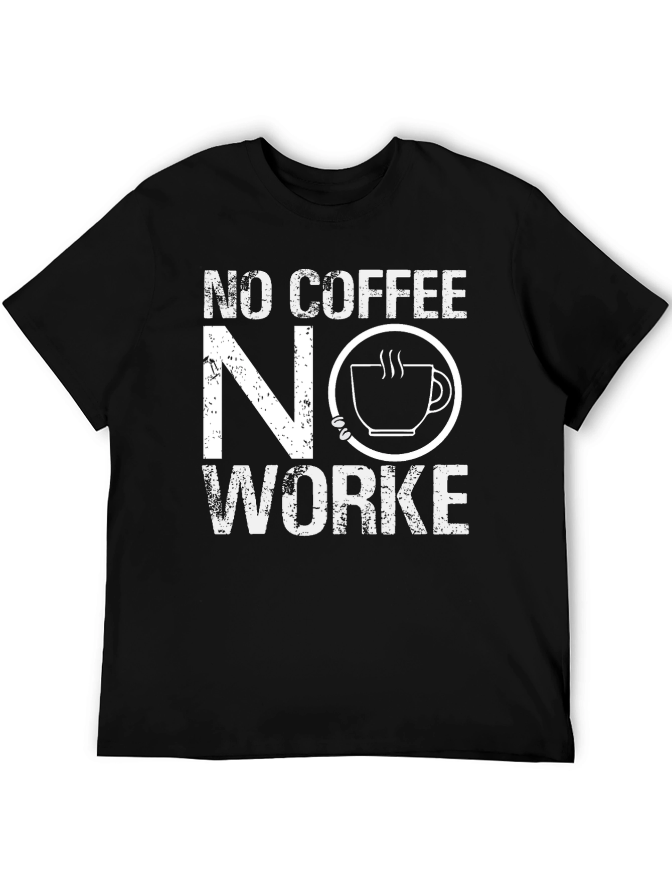 Black No Coffee No Workee Graphic Tee view 5