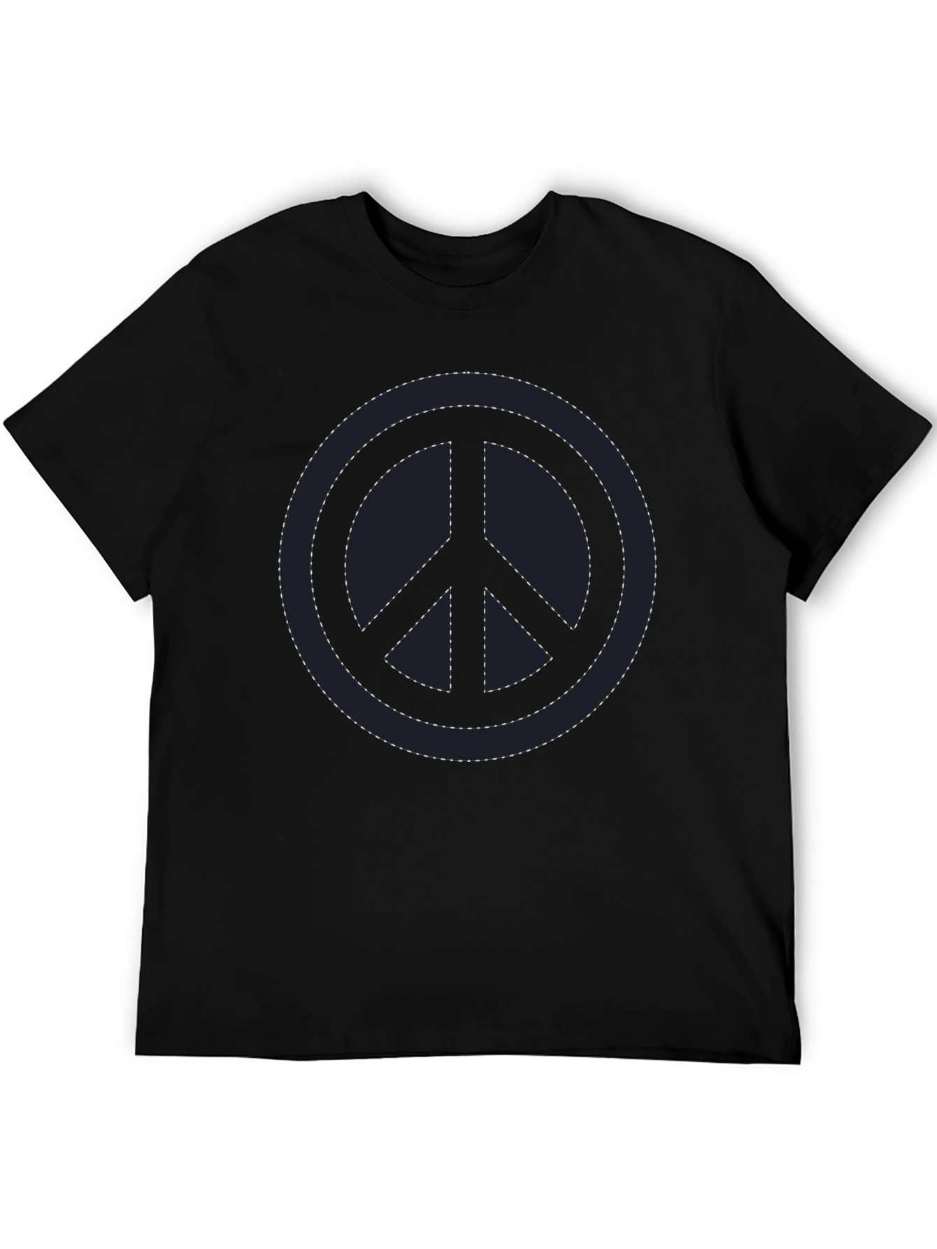 Black Peace Sign Graphic T-Shirt - Stylish Casual Tee view 5