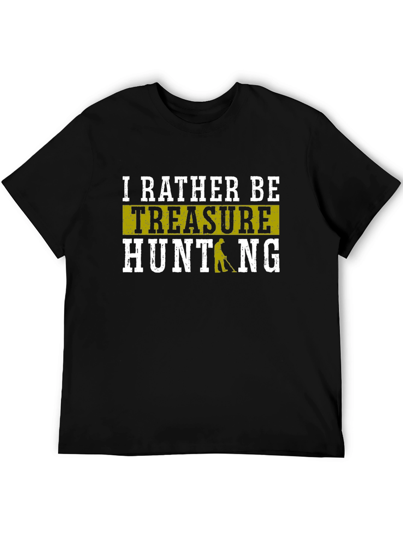 Black Treasure Hunting T-Shirt - Hobby Tee view 5