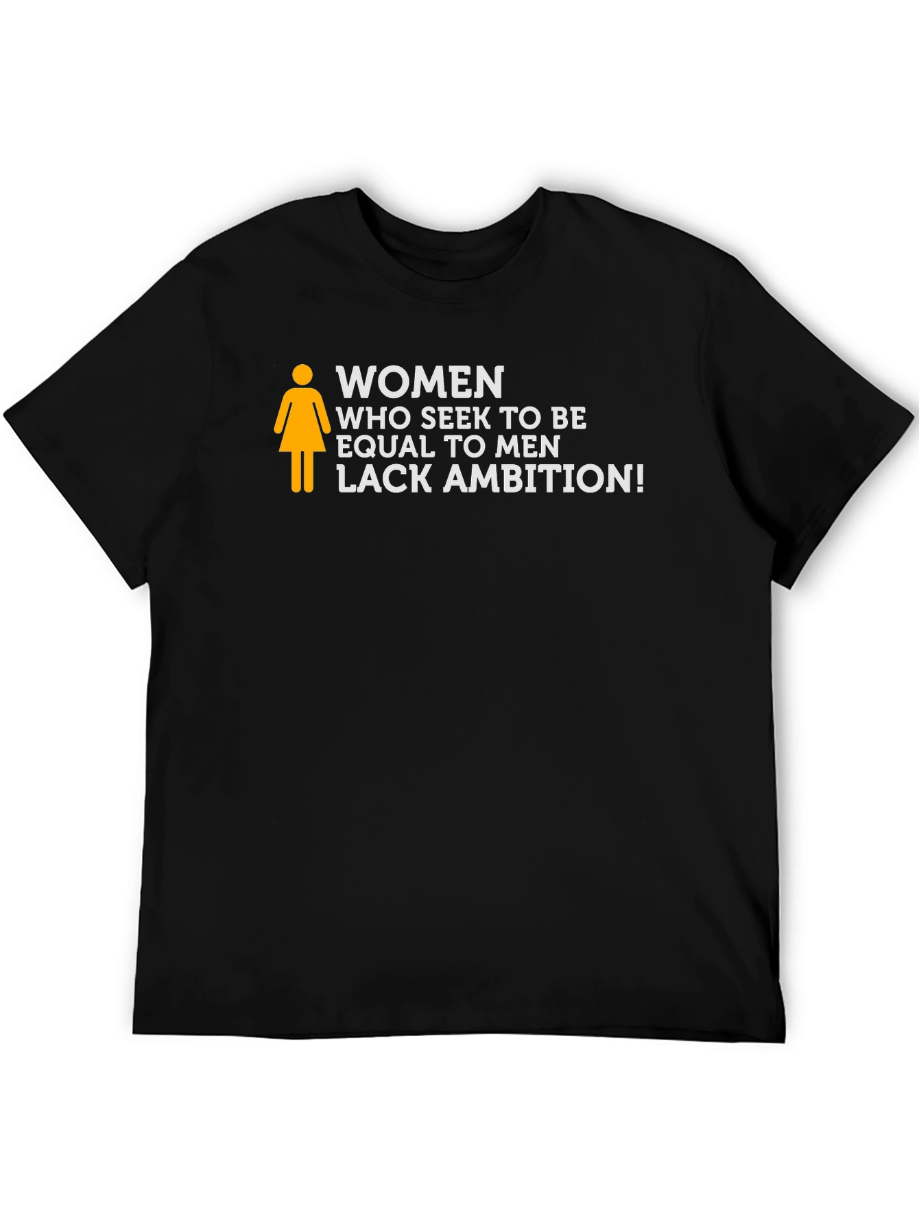 Black Women Lack Ambition Slogan Tee view 5