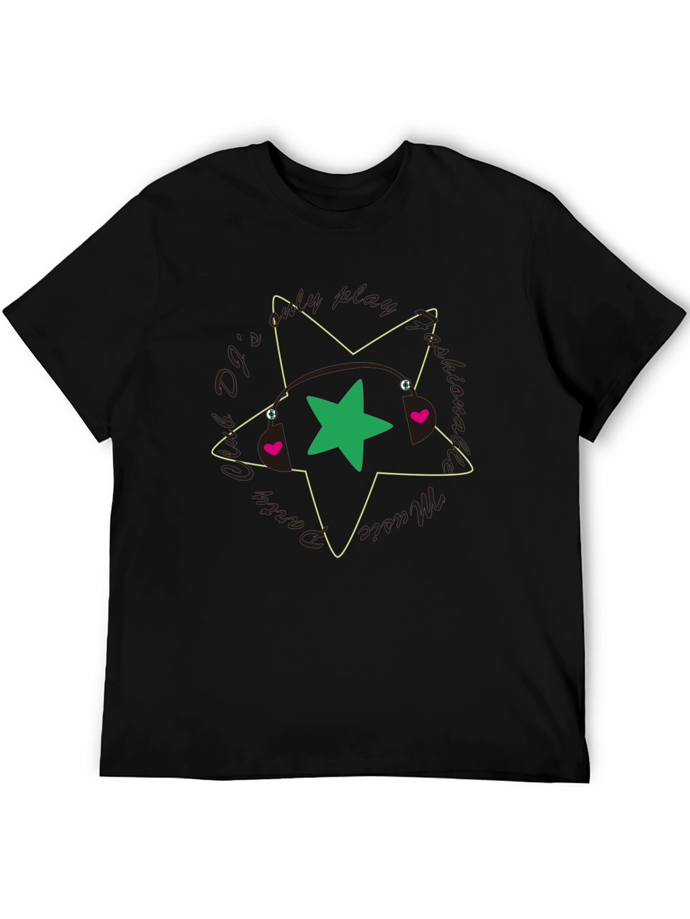 Black Star Graphic Black T-Shirt view 5