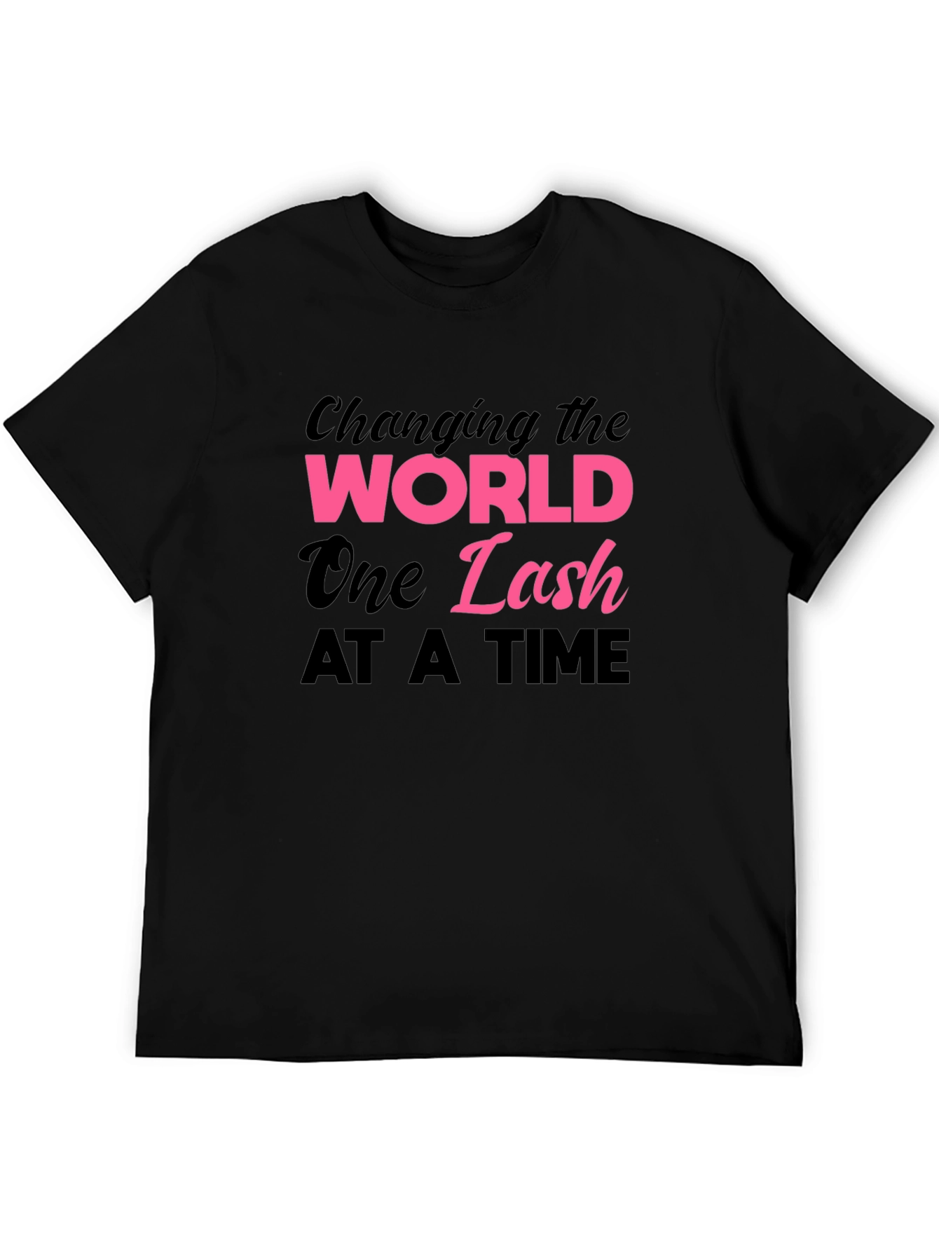 Black Changing the World One Lash at a Time T-Shirt view 5