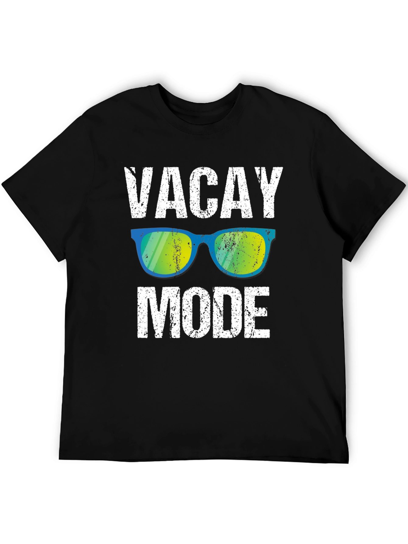 Black Vacay Mode Graphic Tee - Relaxed Holiday Style view 5