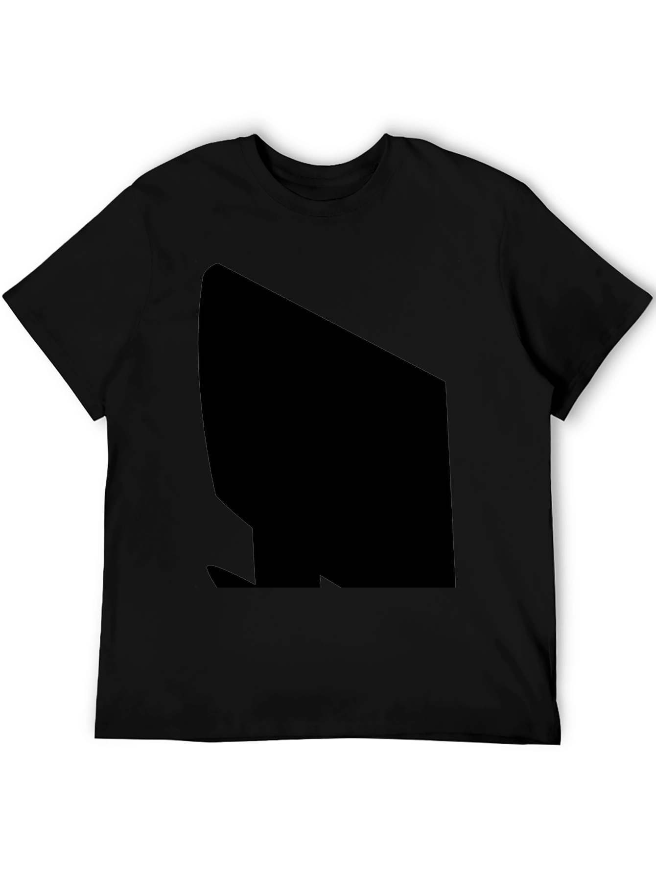 Black Black Casual T-Shirt view 5