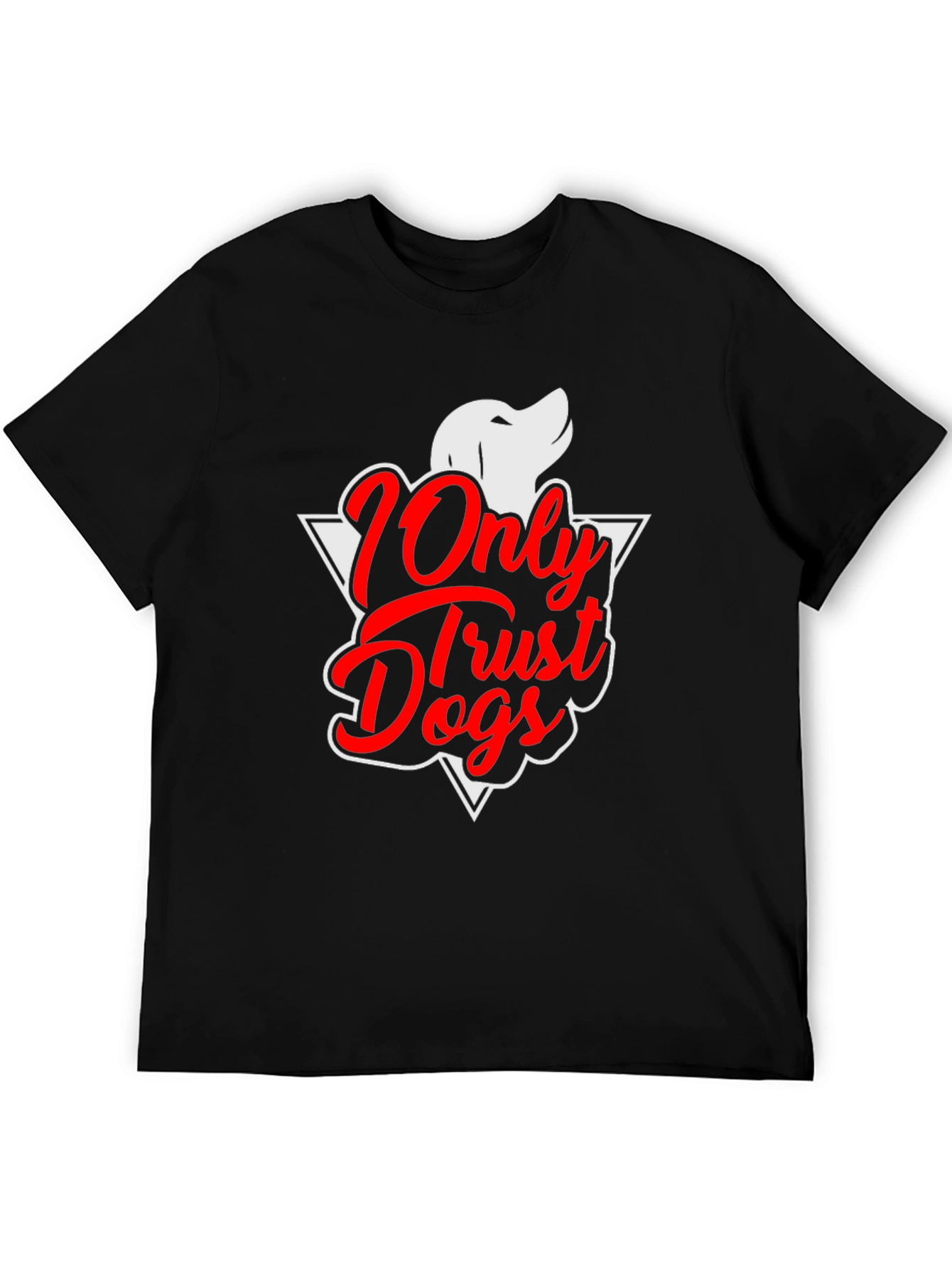 Black Only Trust Dogs Graphic T-Shirt view 5