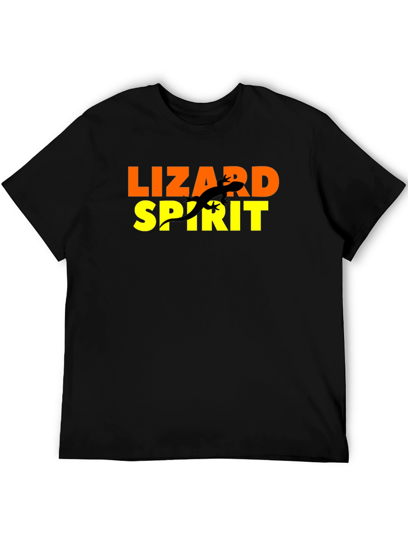Black Lizard Spirit Graphic Tee - Black Cotton view 5