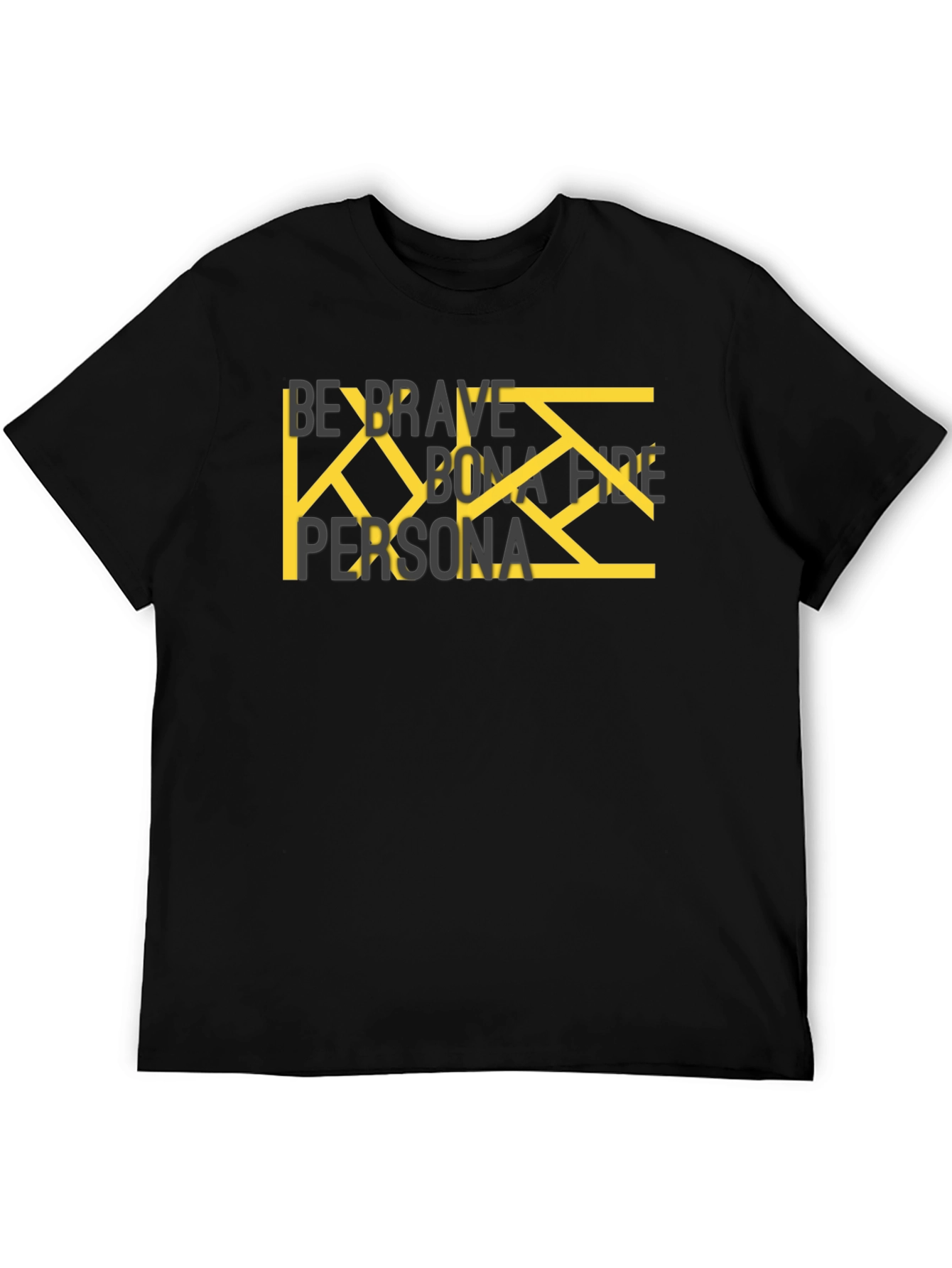 Black Be Brave Graphic T-Shirt view 5